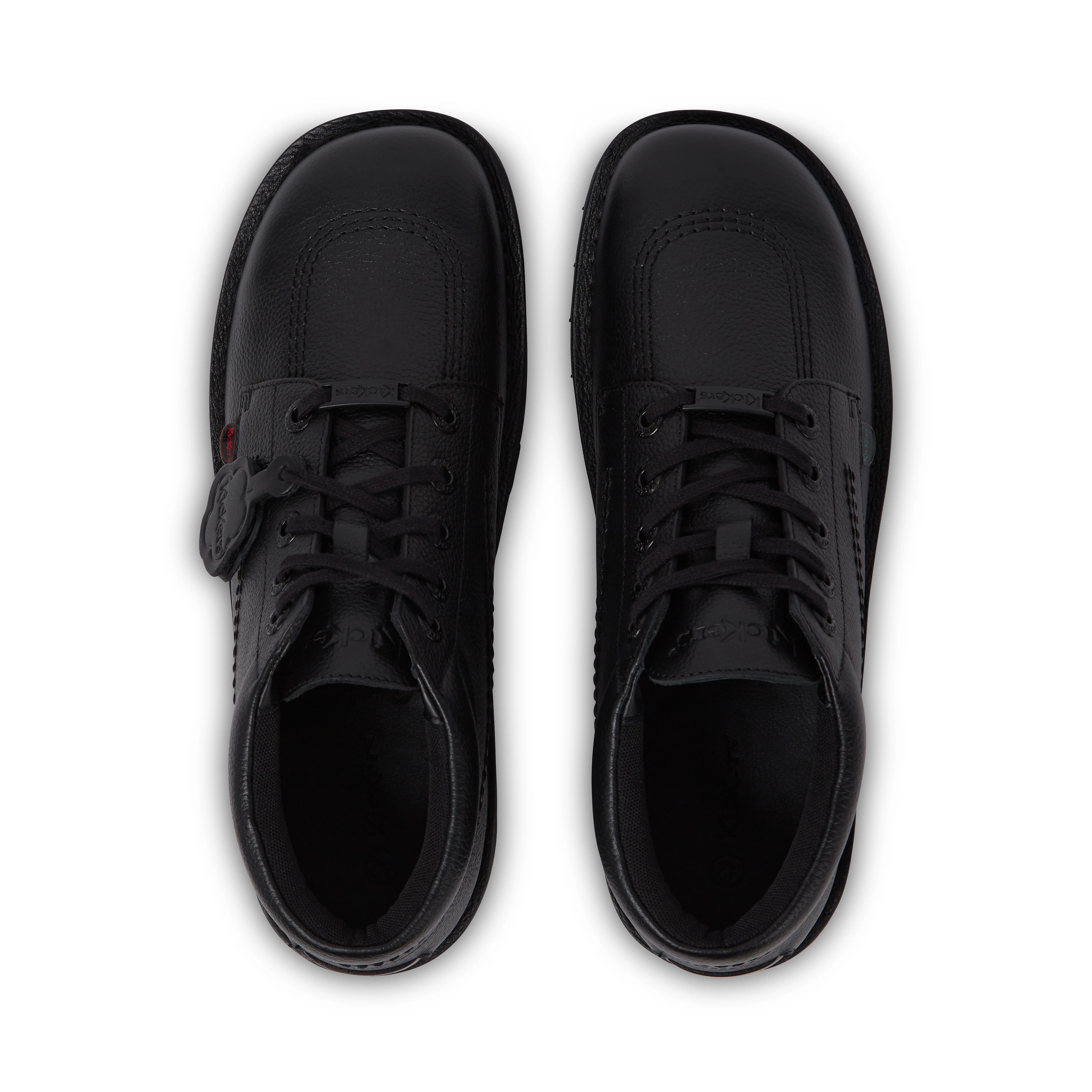 Adult Mens Kick Hi Tab Leather Boots Black - Image 4