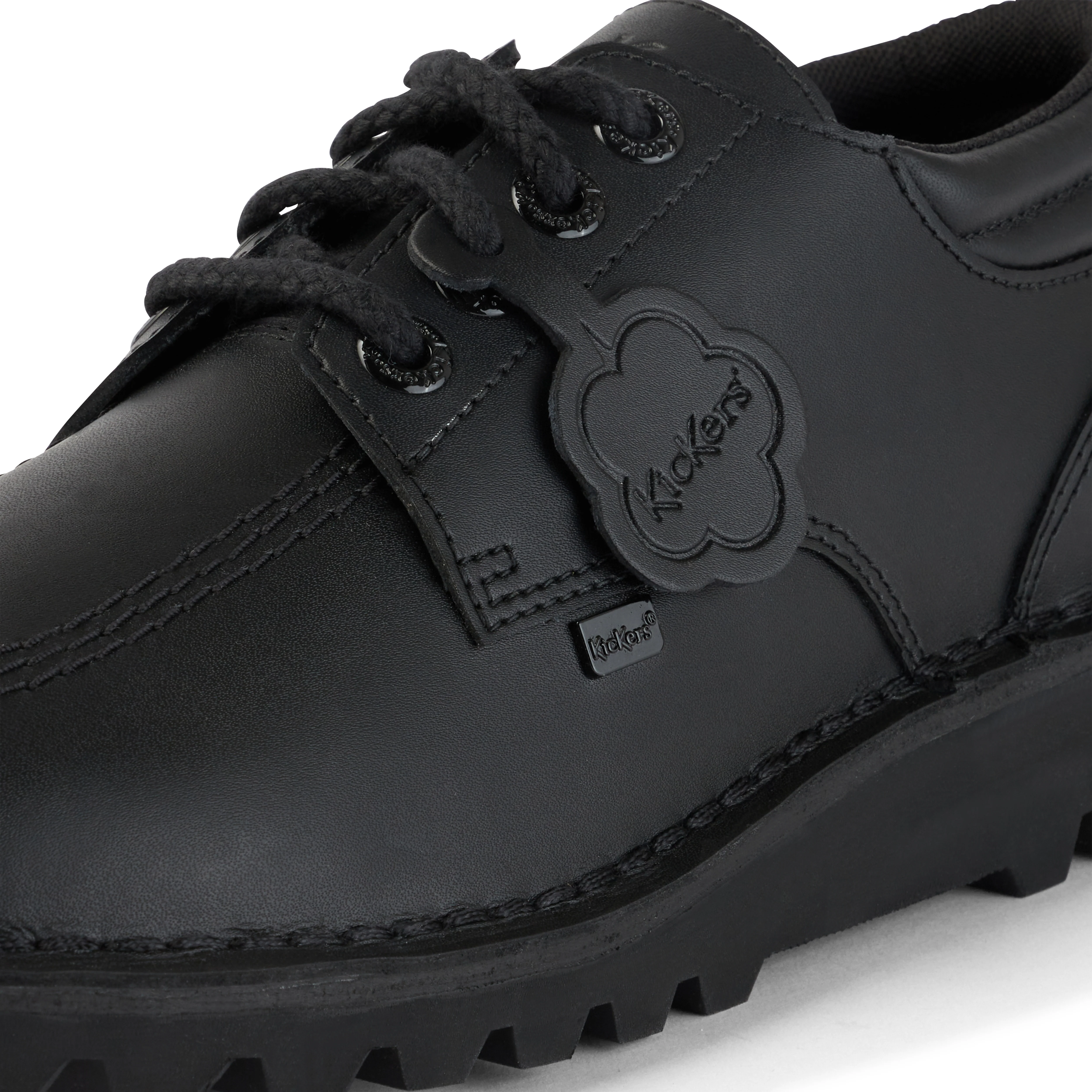 Adult Mens Kick Lo Padded Leather Black - Image 6