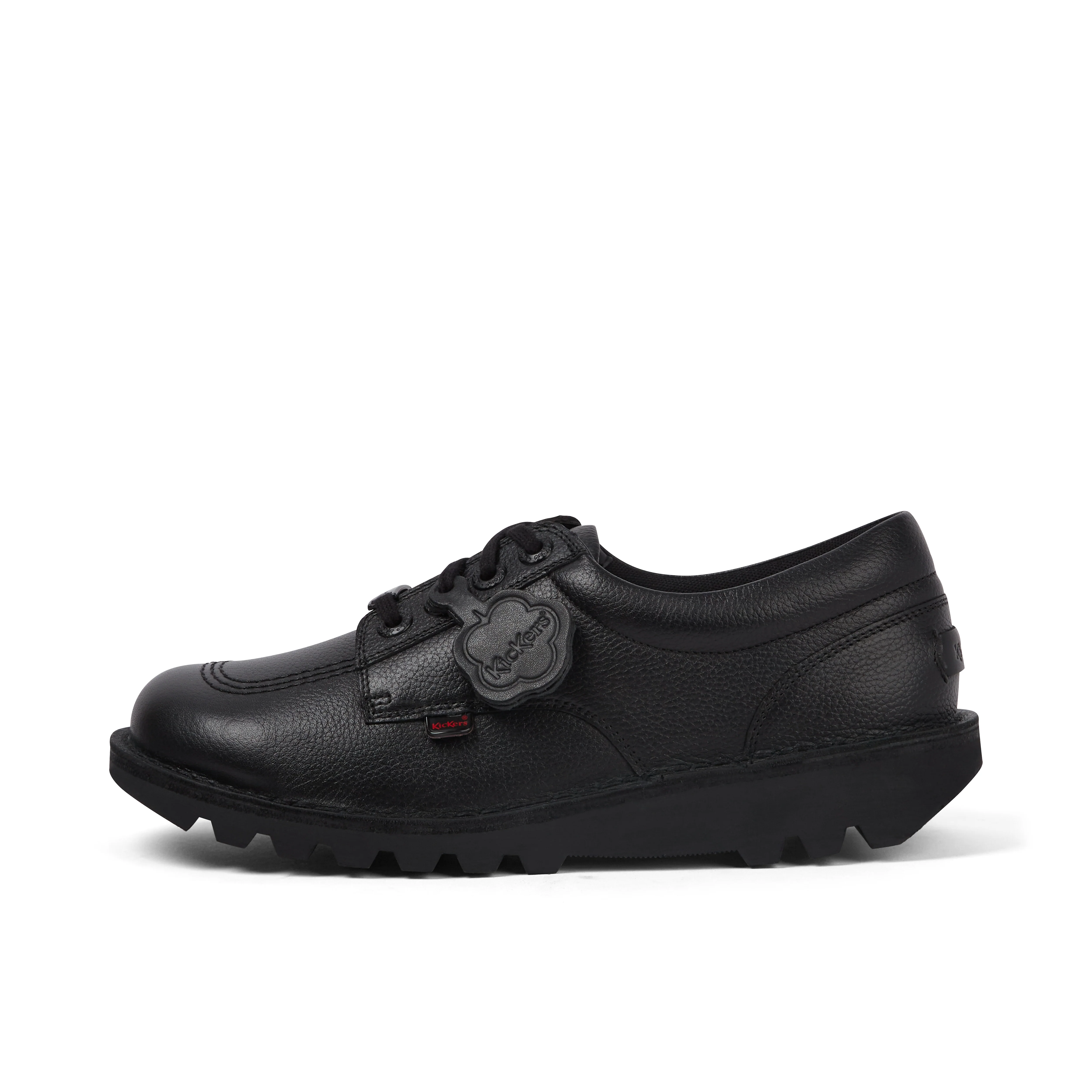 Adult Mens Kick Lo Tab Leather Shoes Black