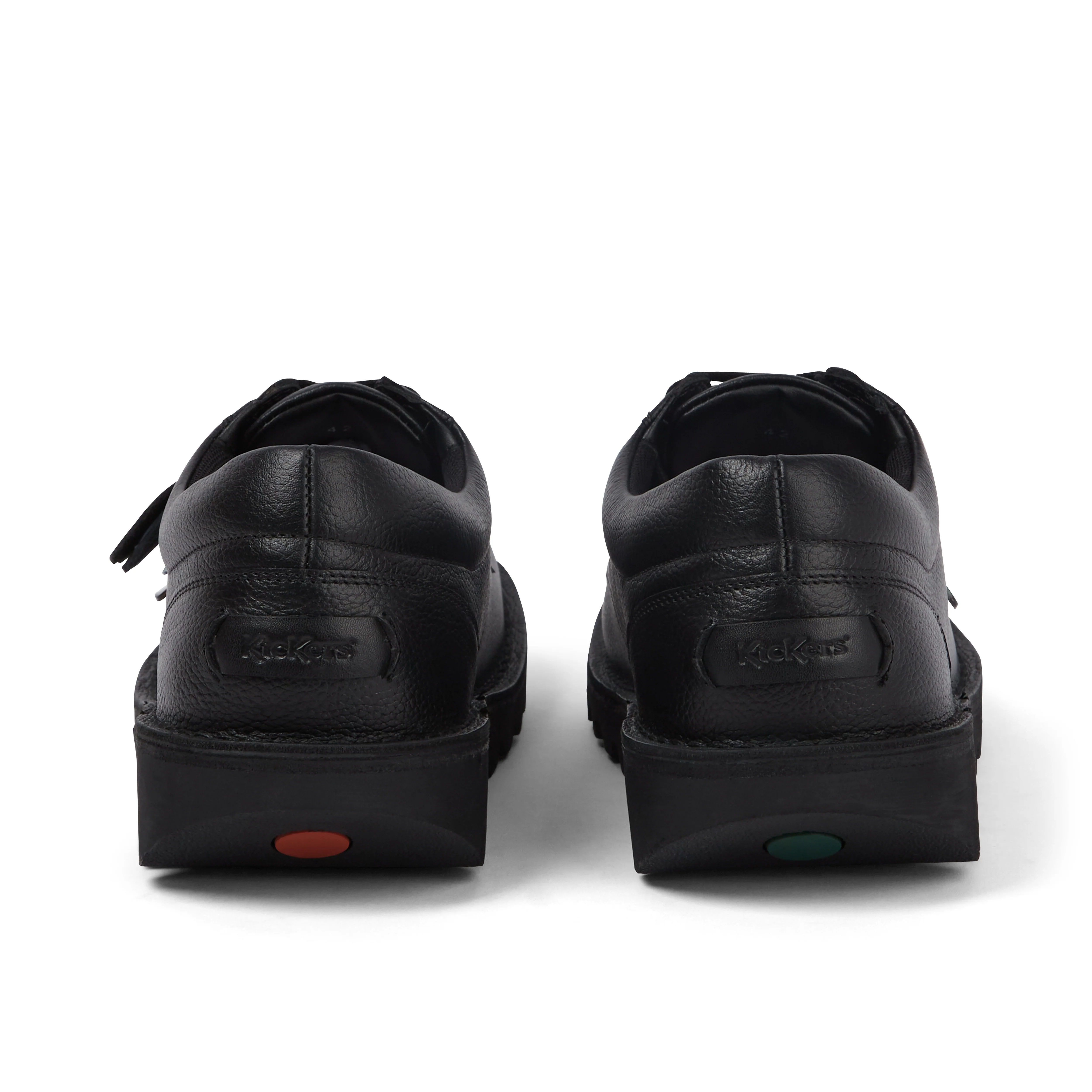 Adult Mens Kick Lo Tab Leather Shoes Black - Image 5