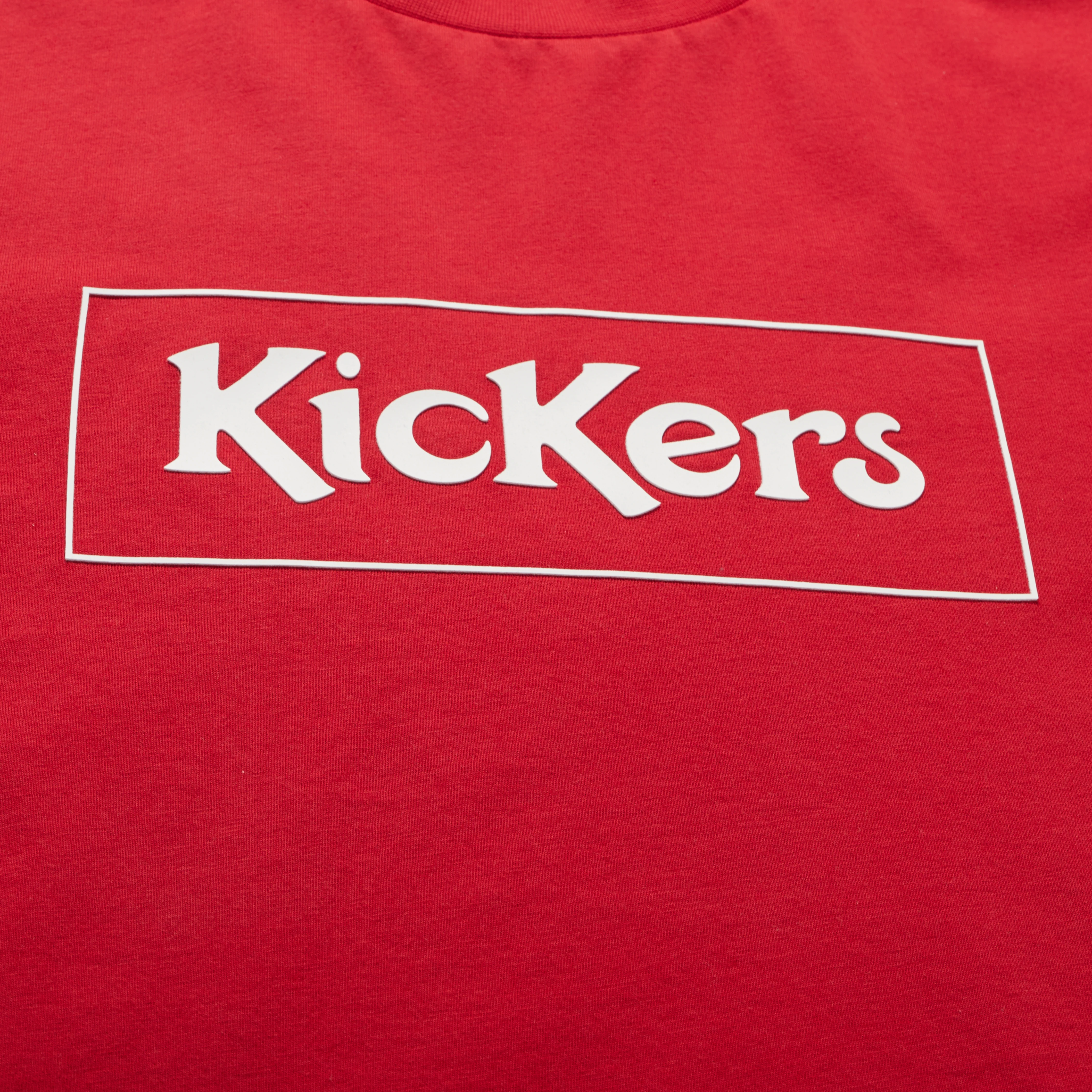 Adult Mens Kickers Classic Box Tee Red - Image 5