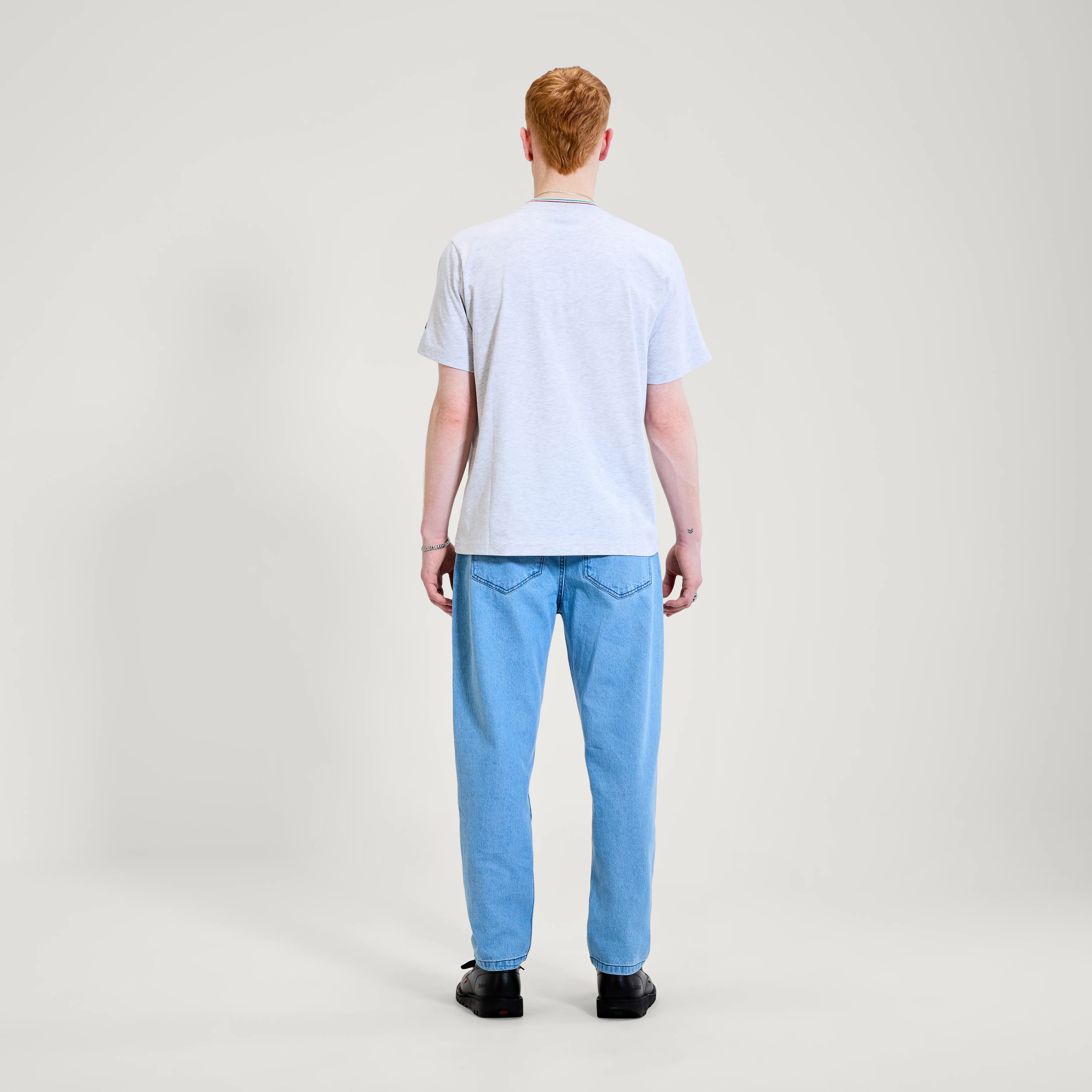 Adult Mens Kickers Classic Tee Grey - Image 4