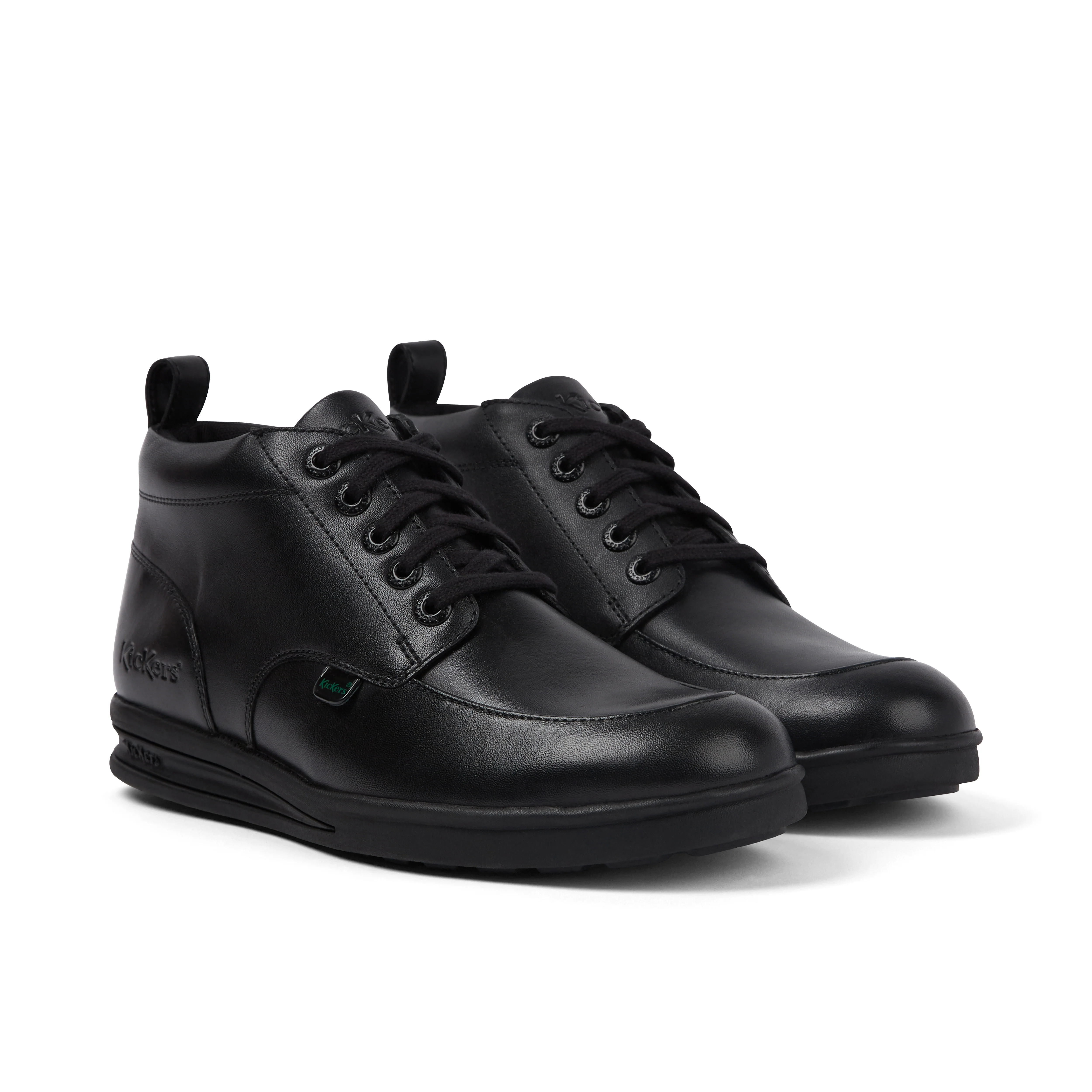 Youth Mens Troiko Hi Leather Boots Black - Image 3
