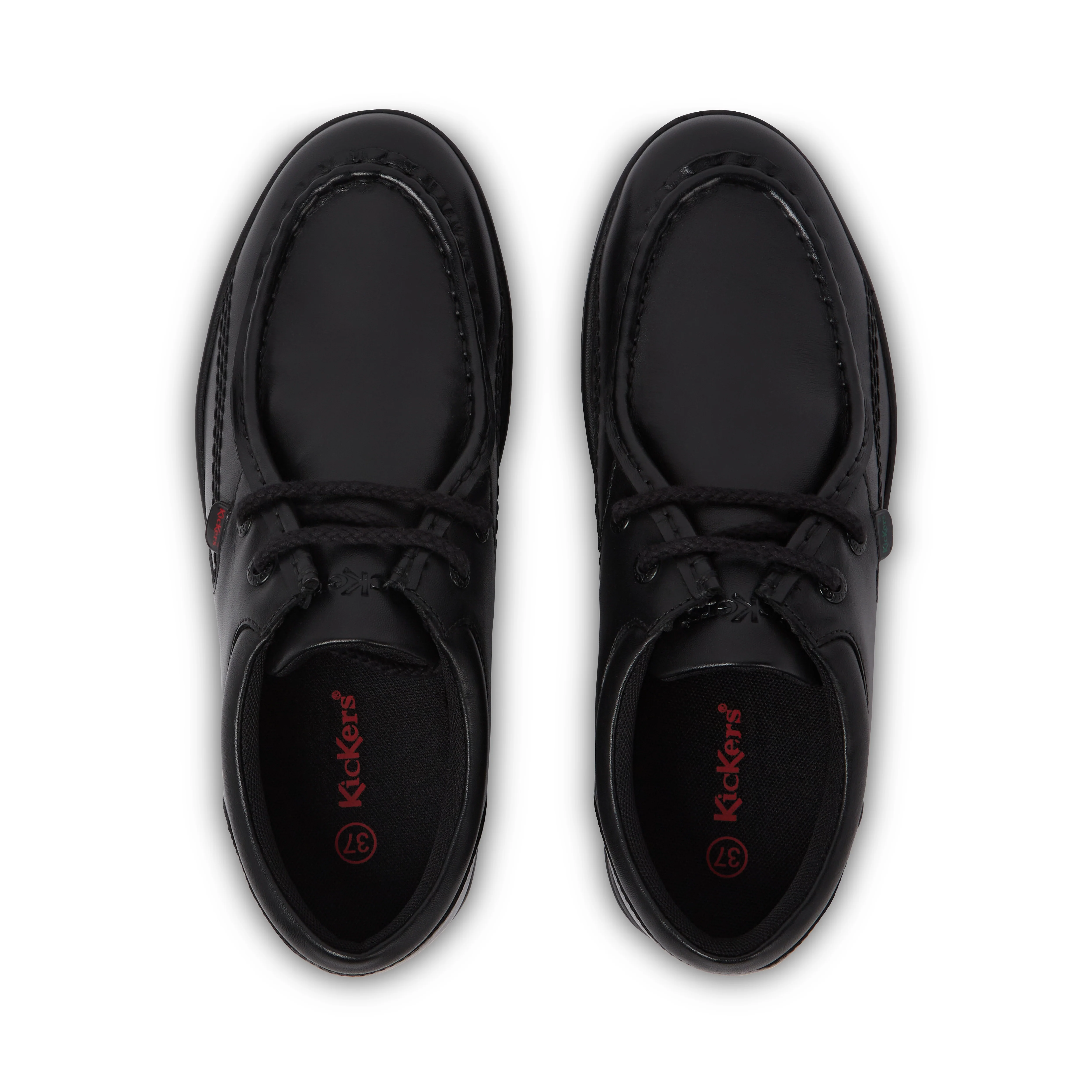 Youth Mens Troiko Wall Leather Shoes Black - Image 4