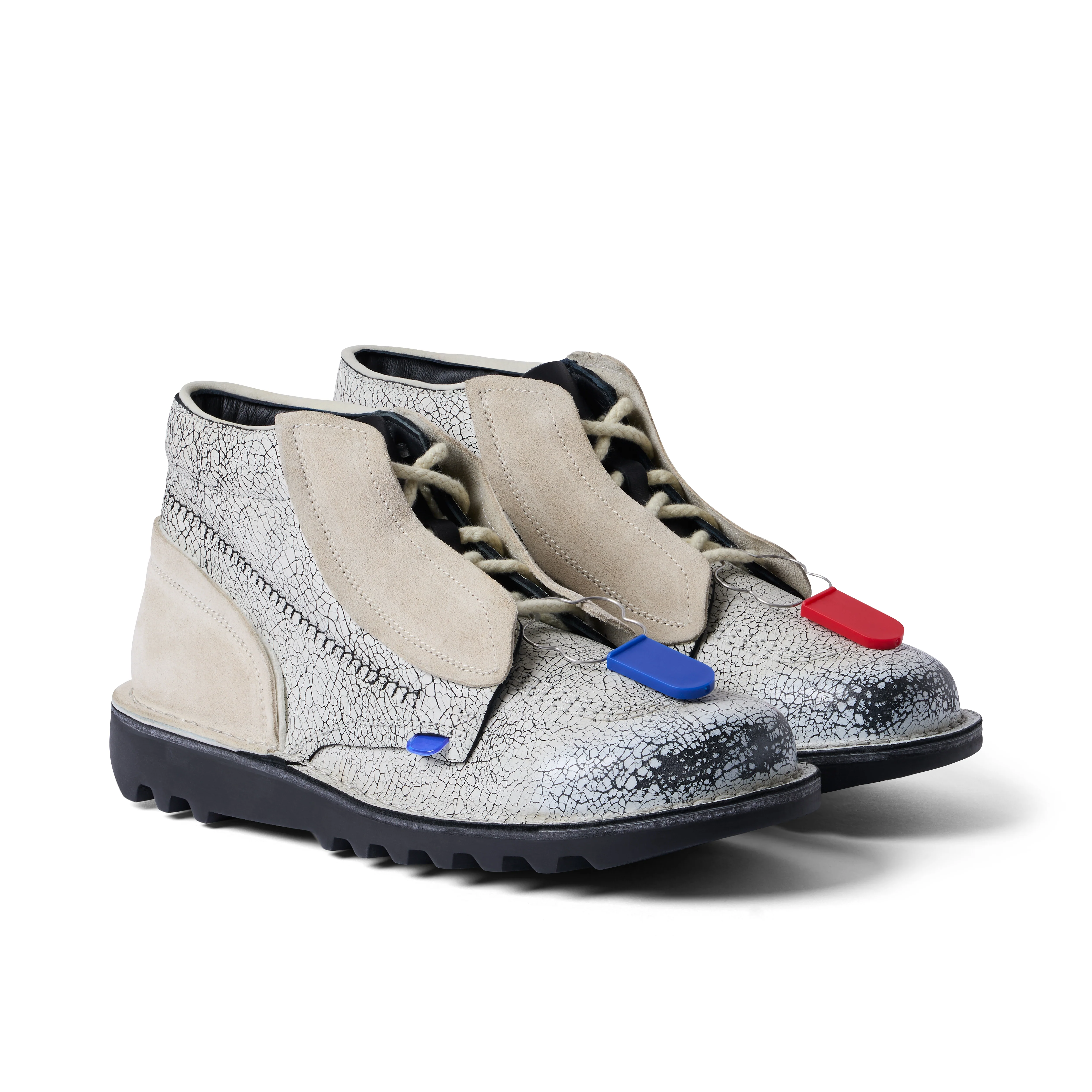 Adult Unisex ACW* Kick Hi Leather Boots White - Image 3
