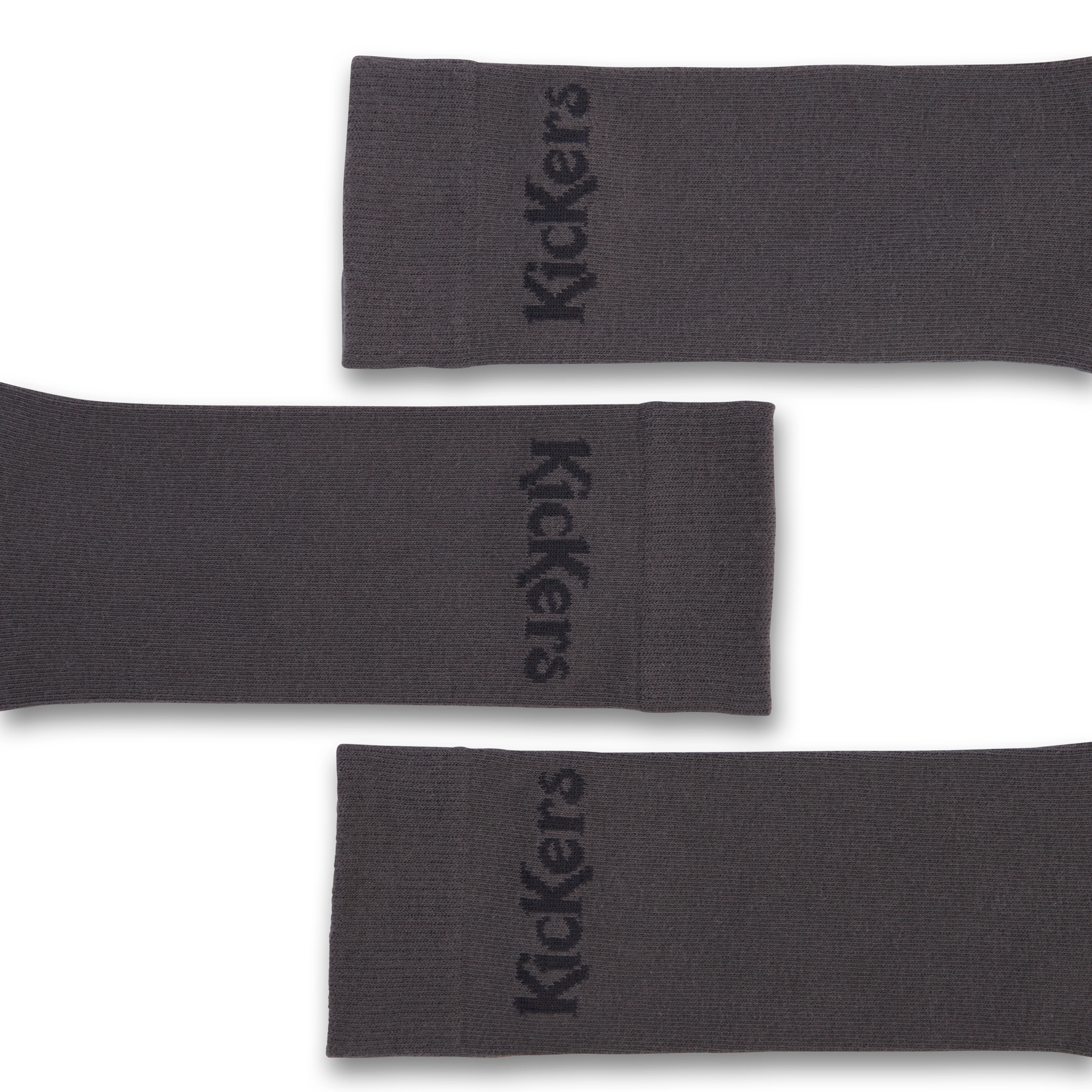 Adult Unisex Everyday Crew 3-Pack Socks Grey - Image 3