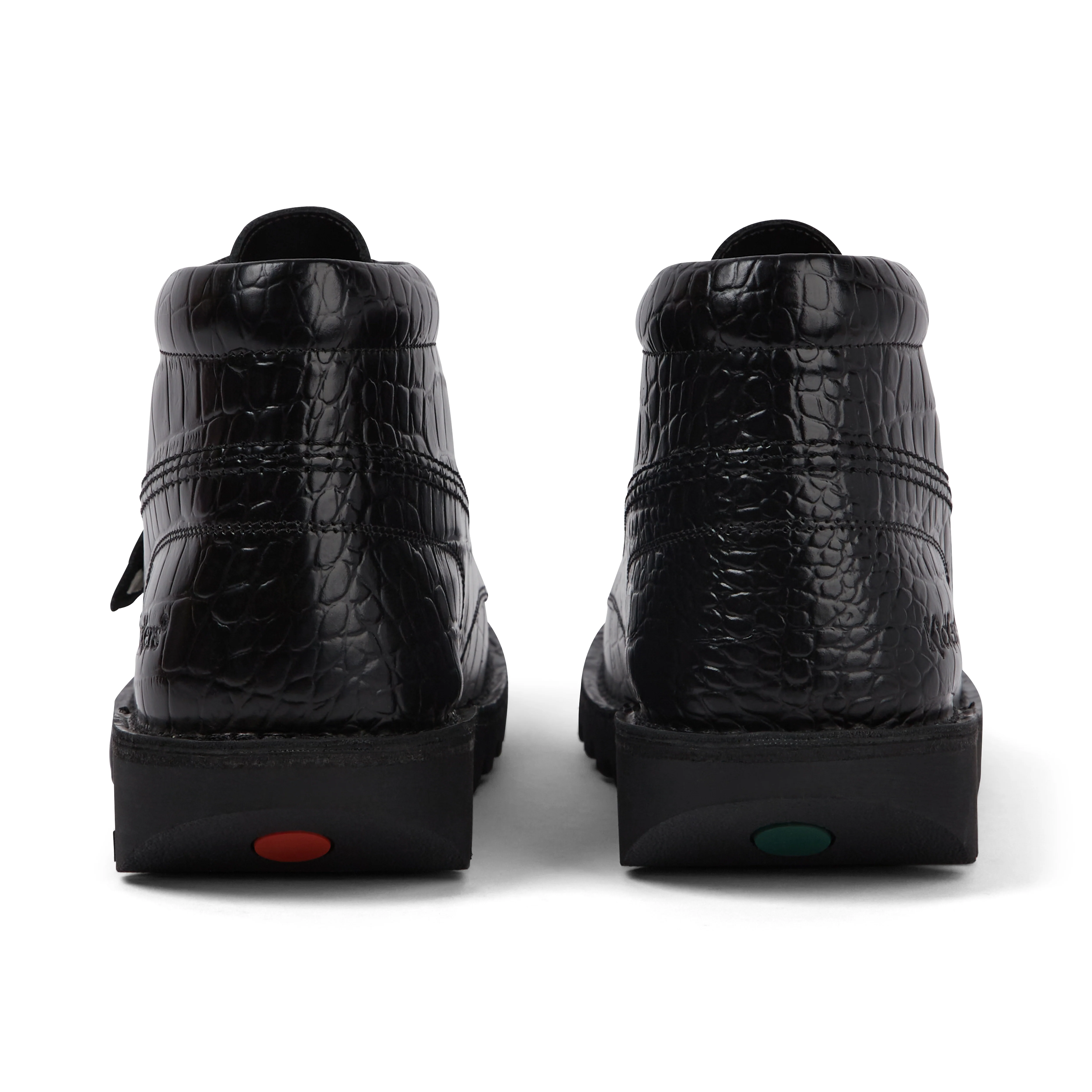 Adult Unisex Kick Hi Croc Leather Boots Black - Image 5
