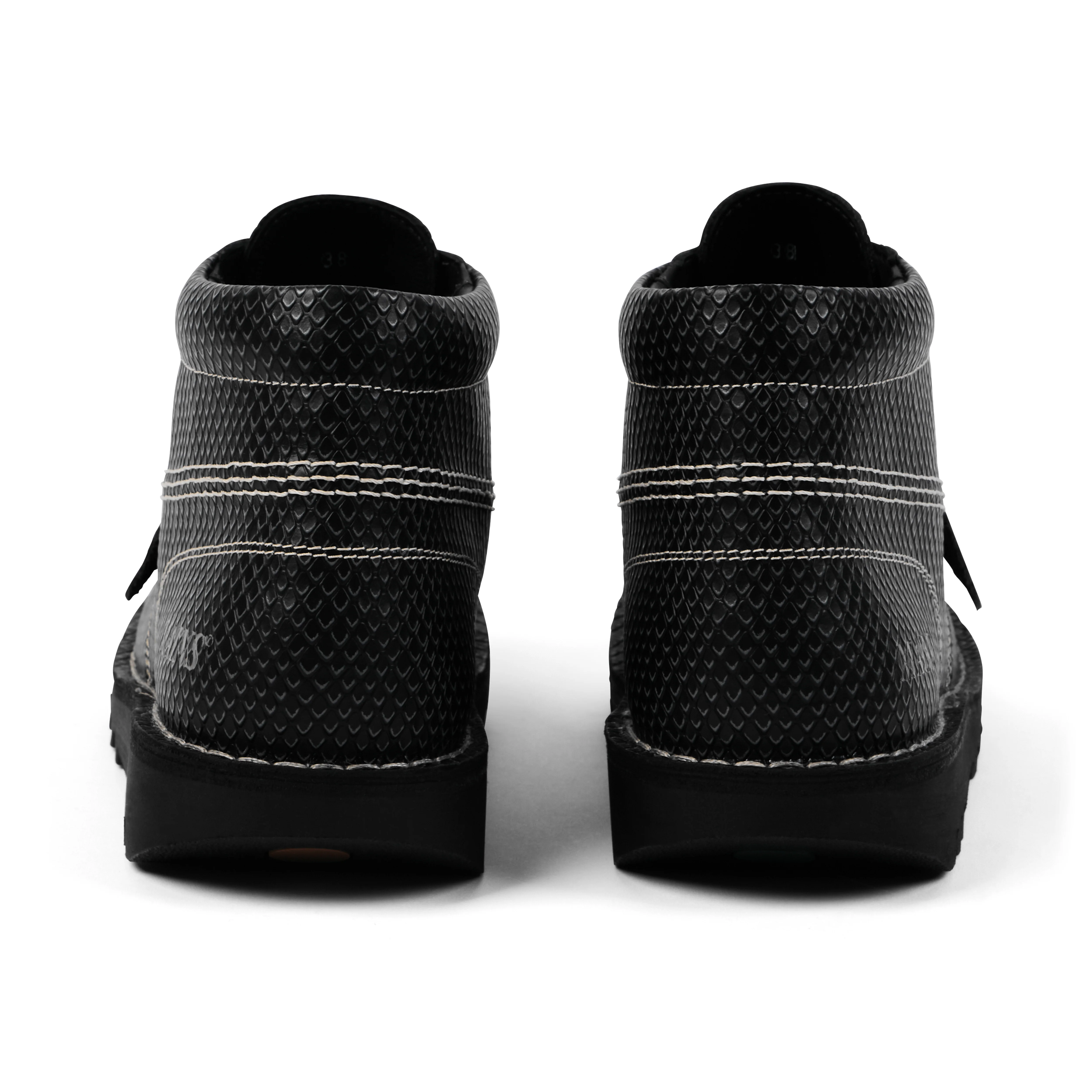 Adult Unisex Kick Hi Grain Leather Mains Grey - Image 5