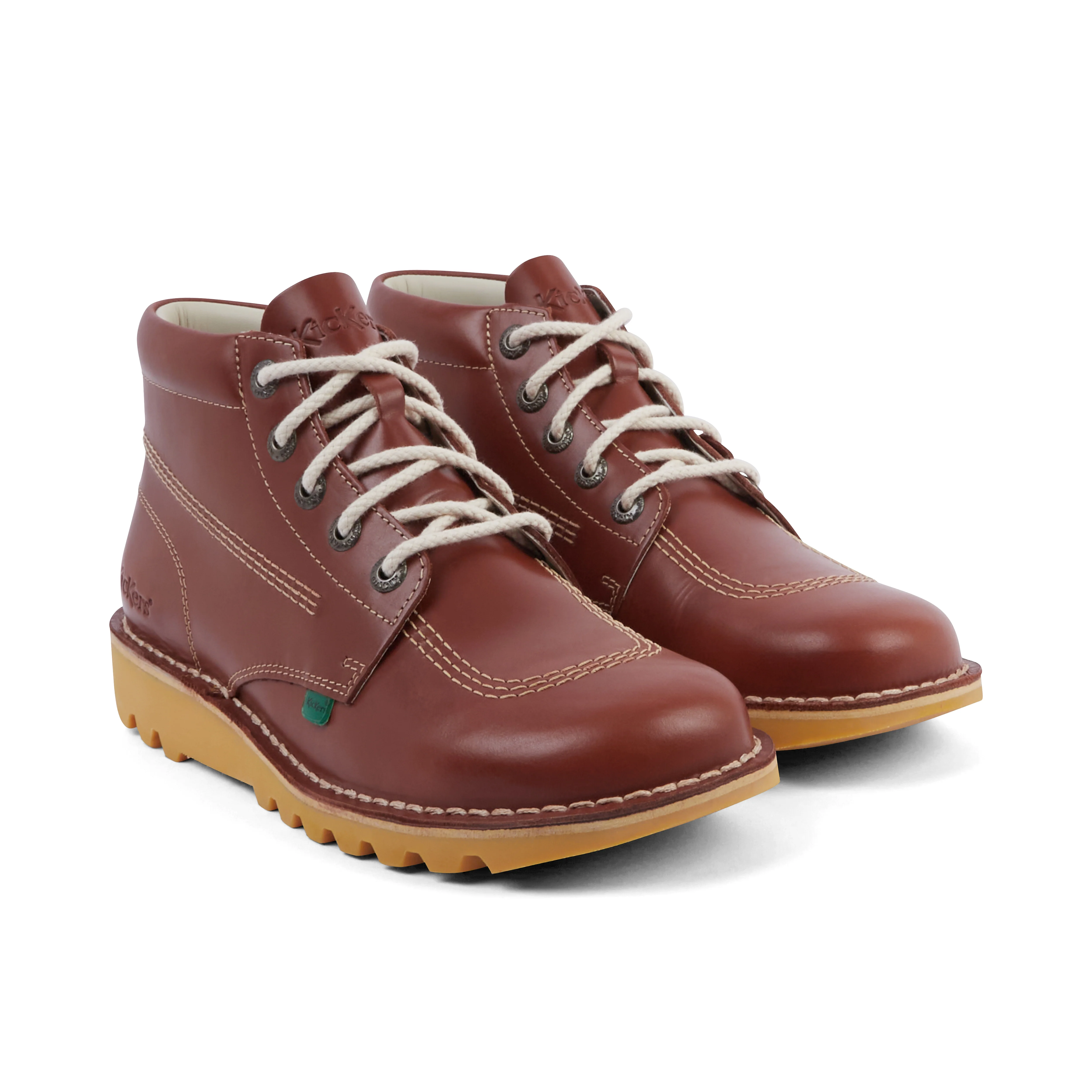 Adult Unisex Kick Hi Leather Dark Tan - Image 3