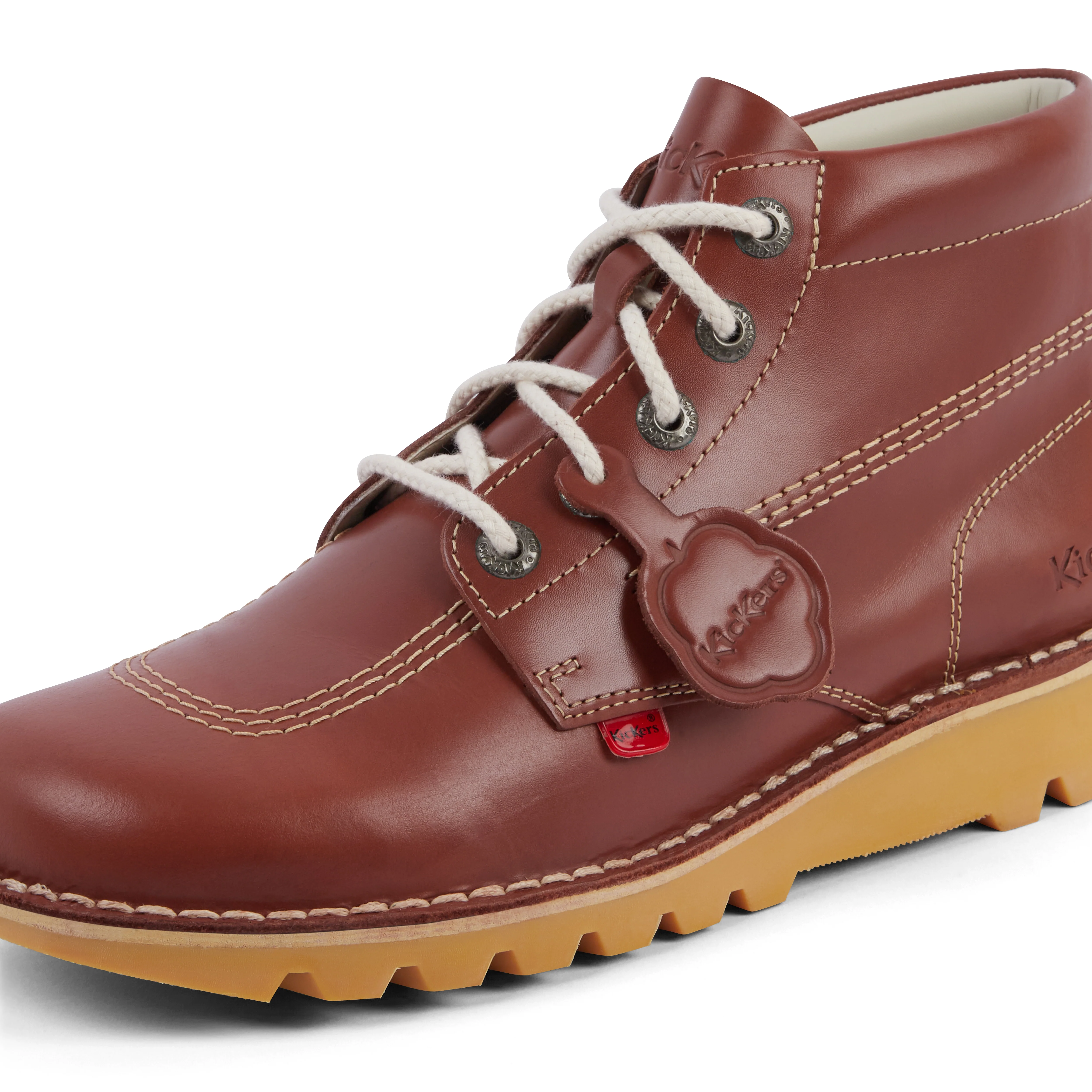 Adult Unisex Kick Hi Leather Dark Tan - Image 6