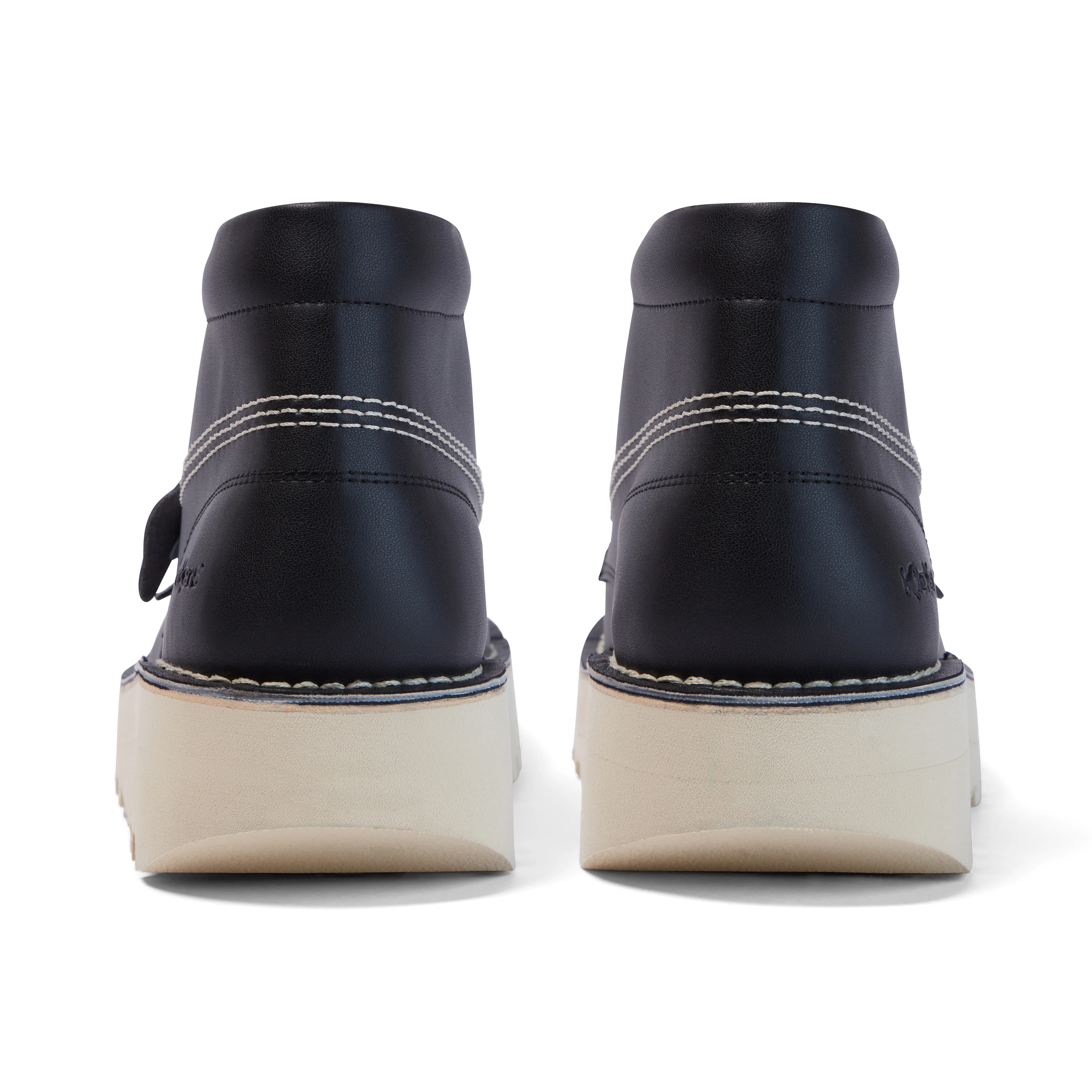 Adult Unisex Kick Hi Stack Leather Alternative Black - Image 5