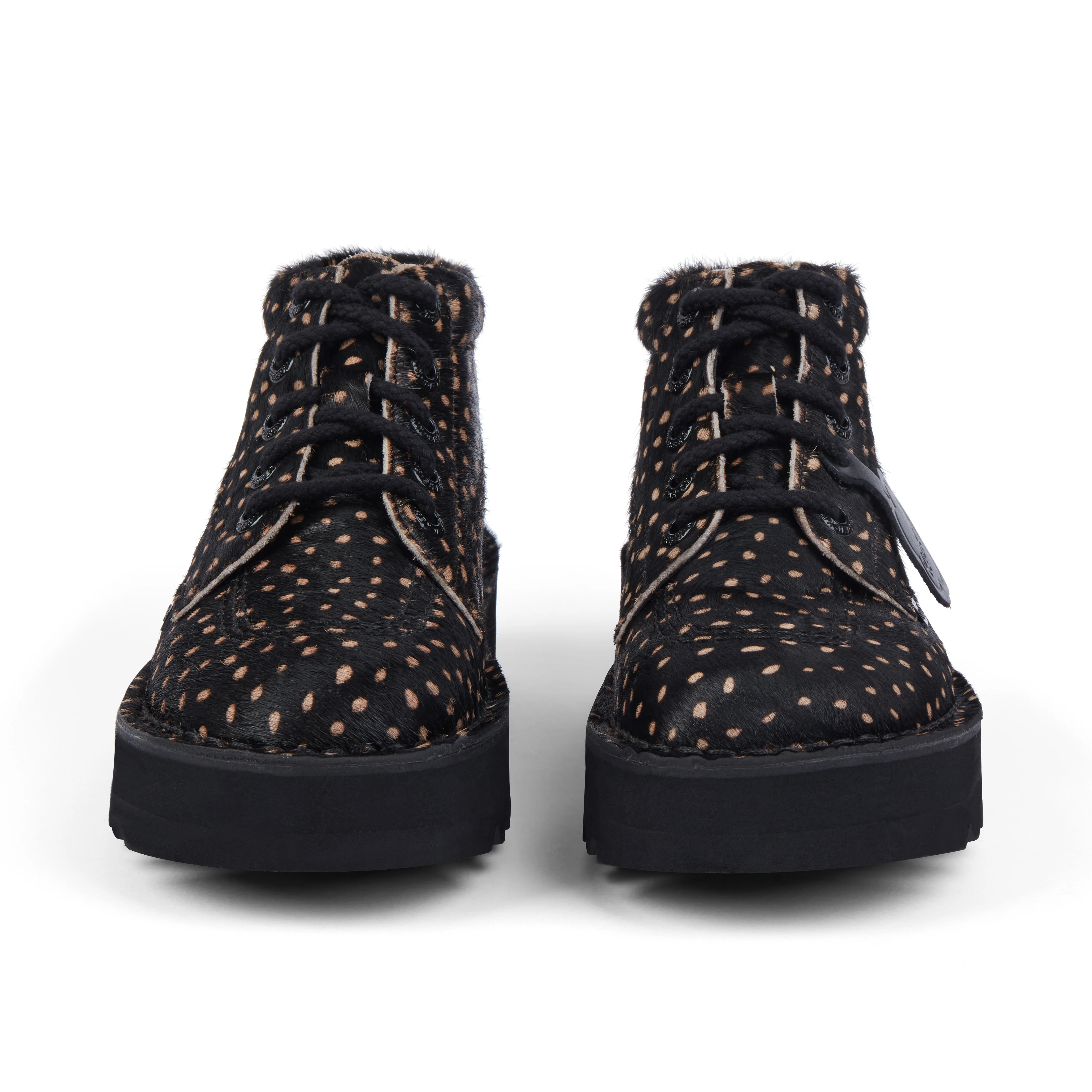 Adult Unisex Kick Hi Stack Spot Leather Black - Image 2