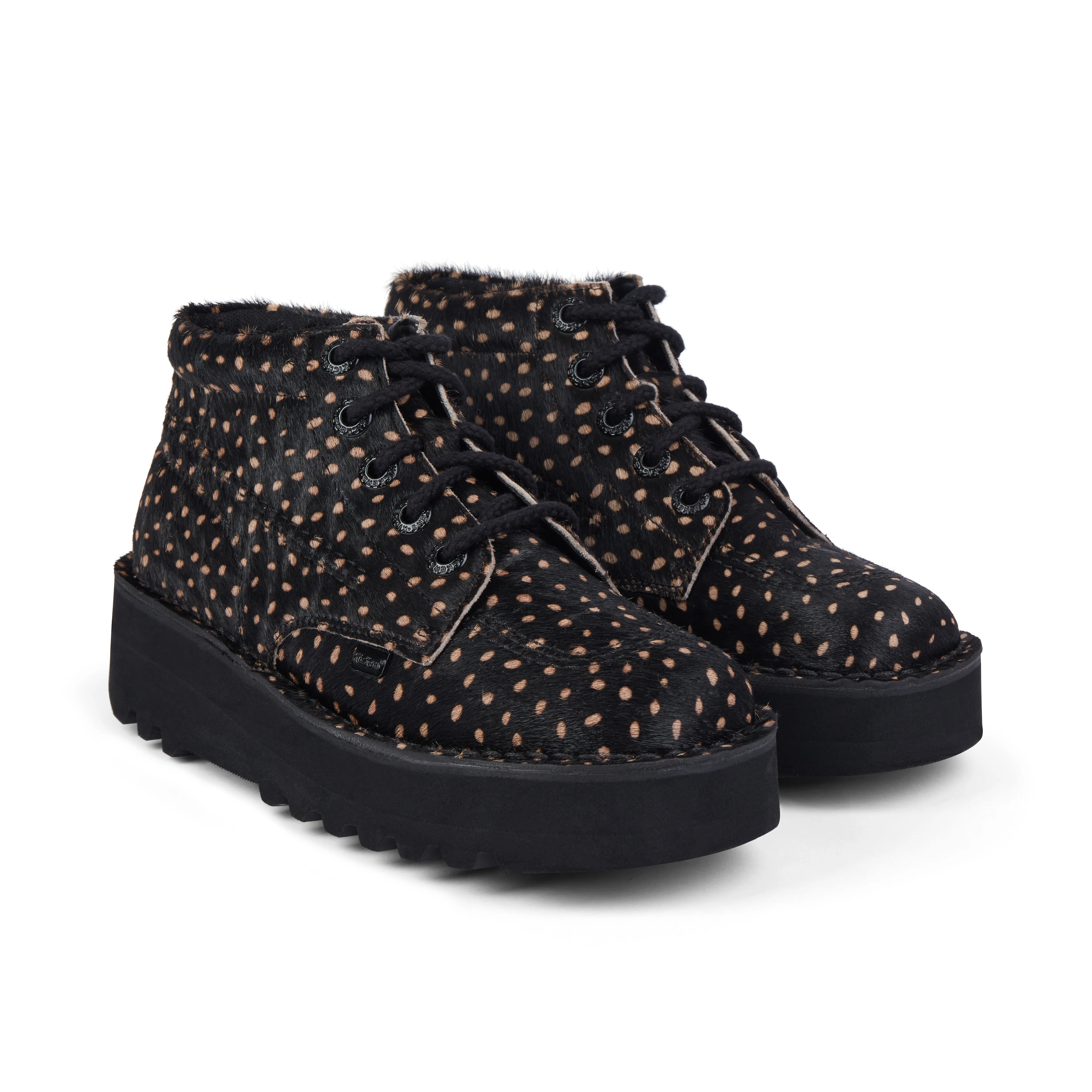 Adult Unisex Kick Hi Stack Spot Leather Black - Image 3