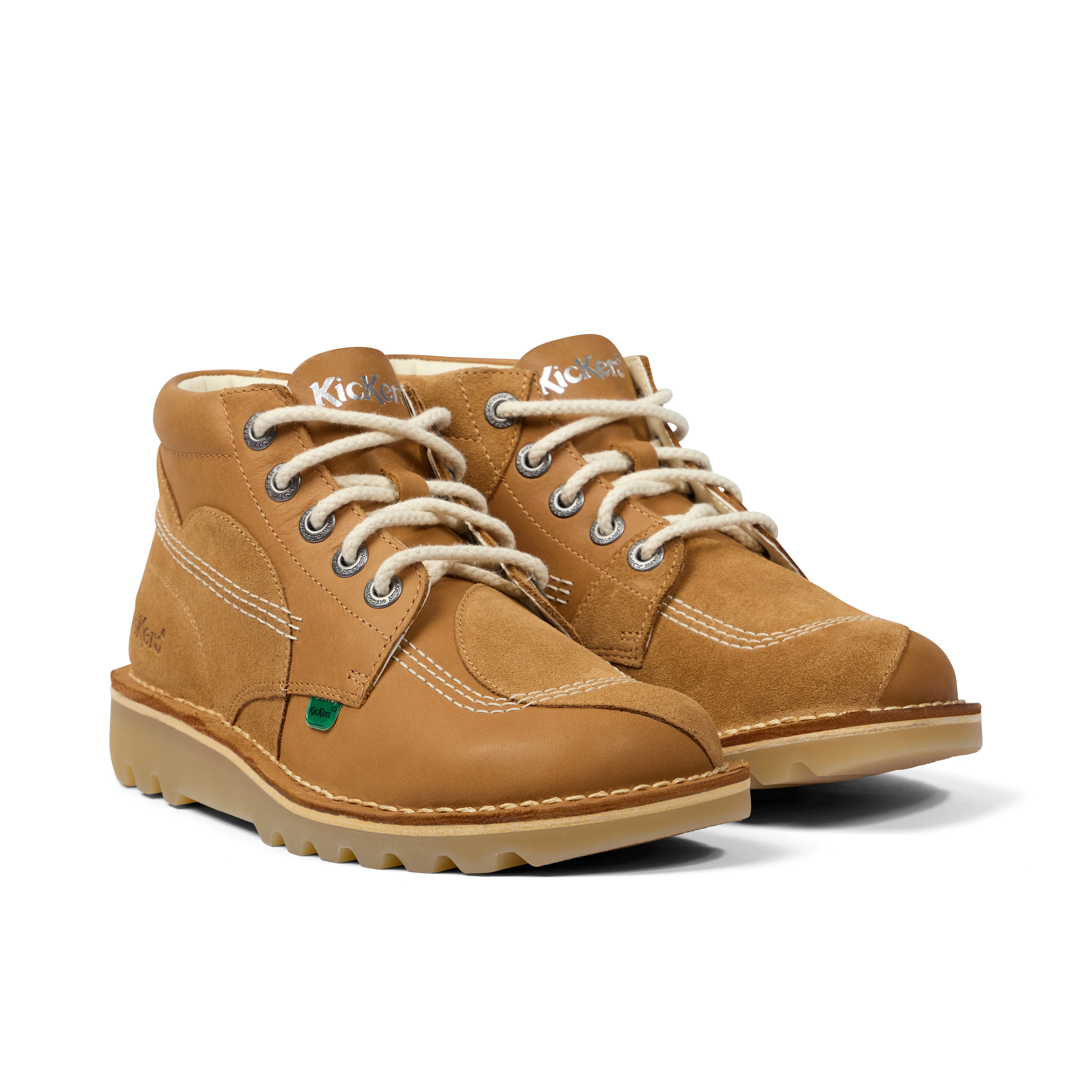 Adult Unisex Kick Hi Stitch Boots Tan - Image 3