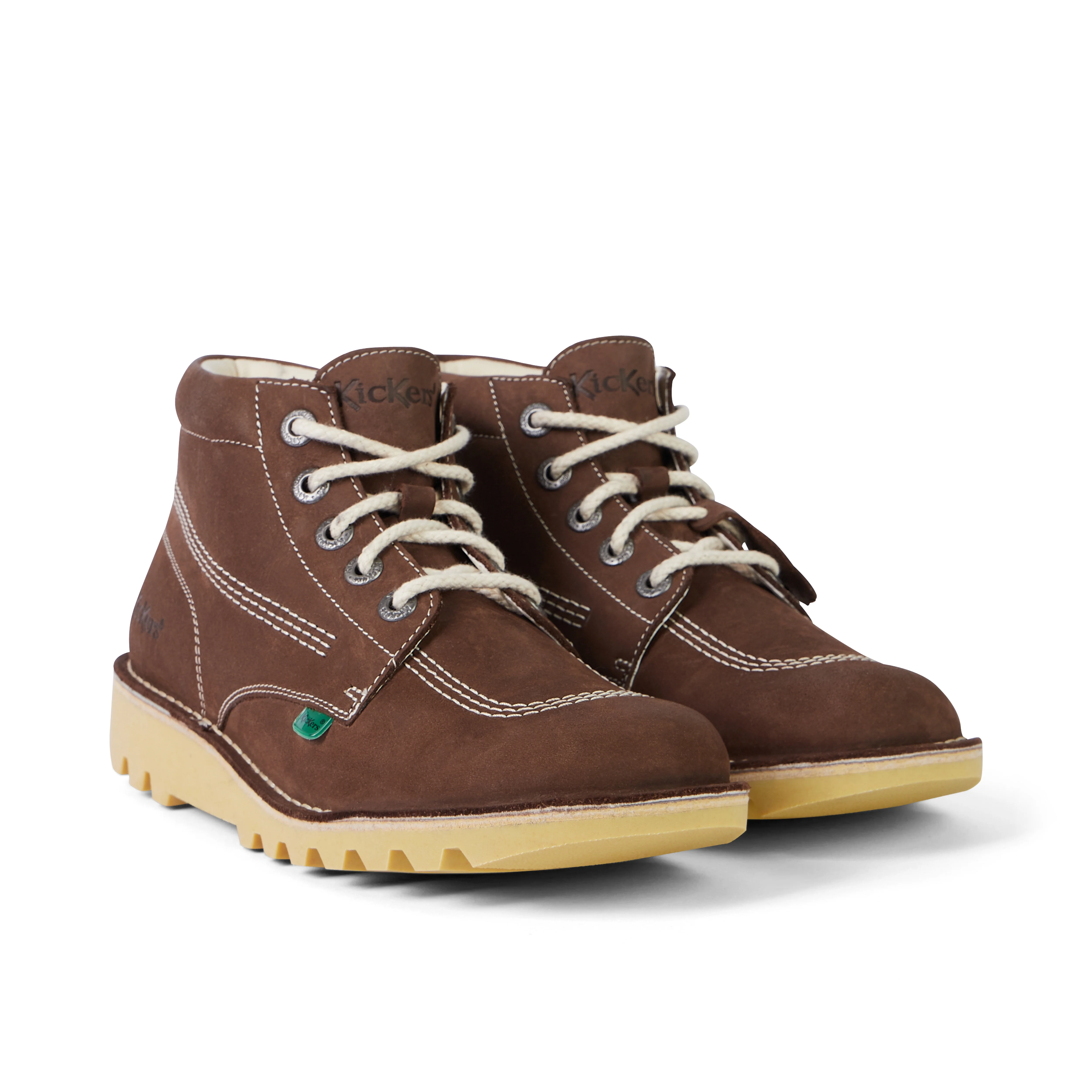 Adult Unisex Kick Hi Suede Brown - Image 3