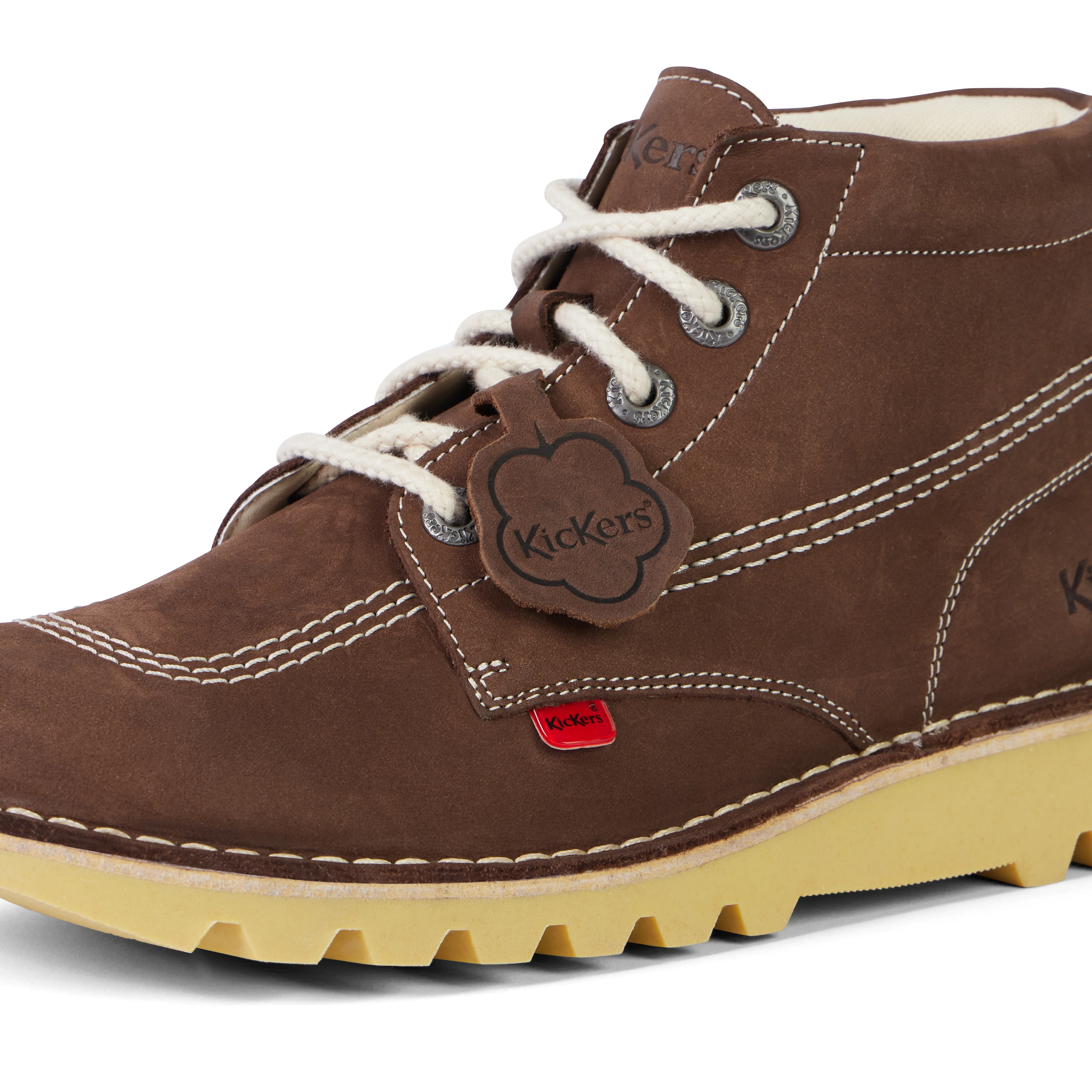 Adult Unisex Kick Hi Suede Brown - Image 6