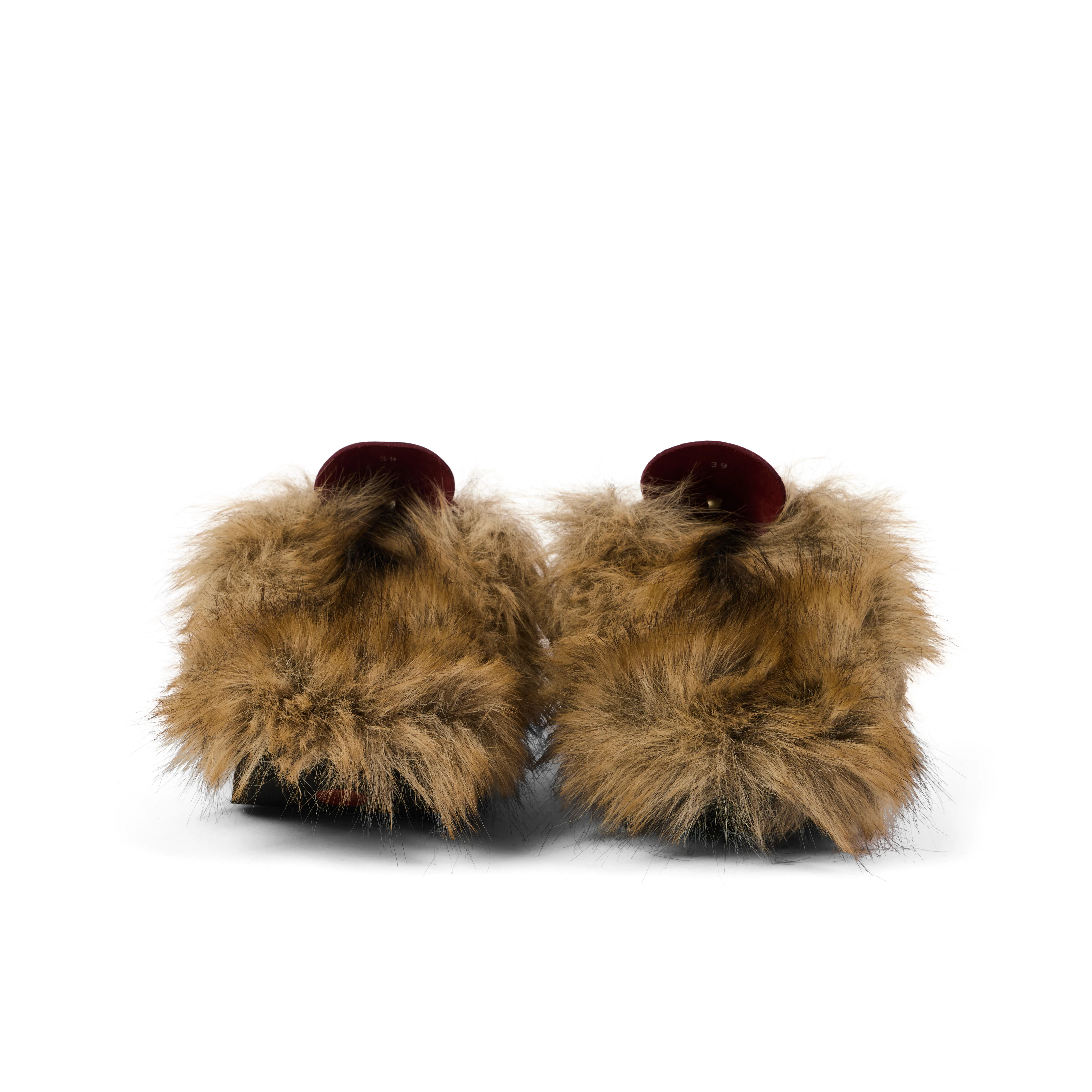 Adult Unisex Kick Mule Fur Mains Black - Image 5