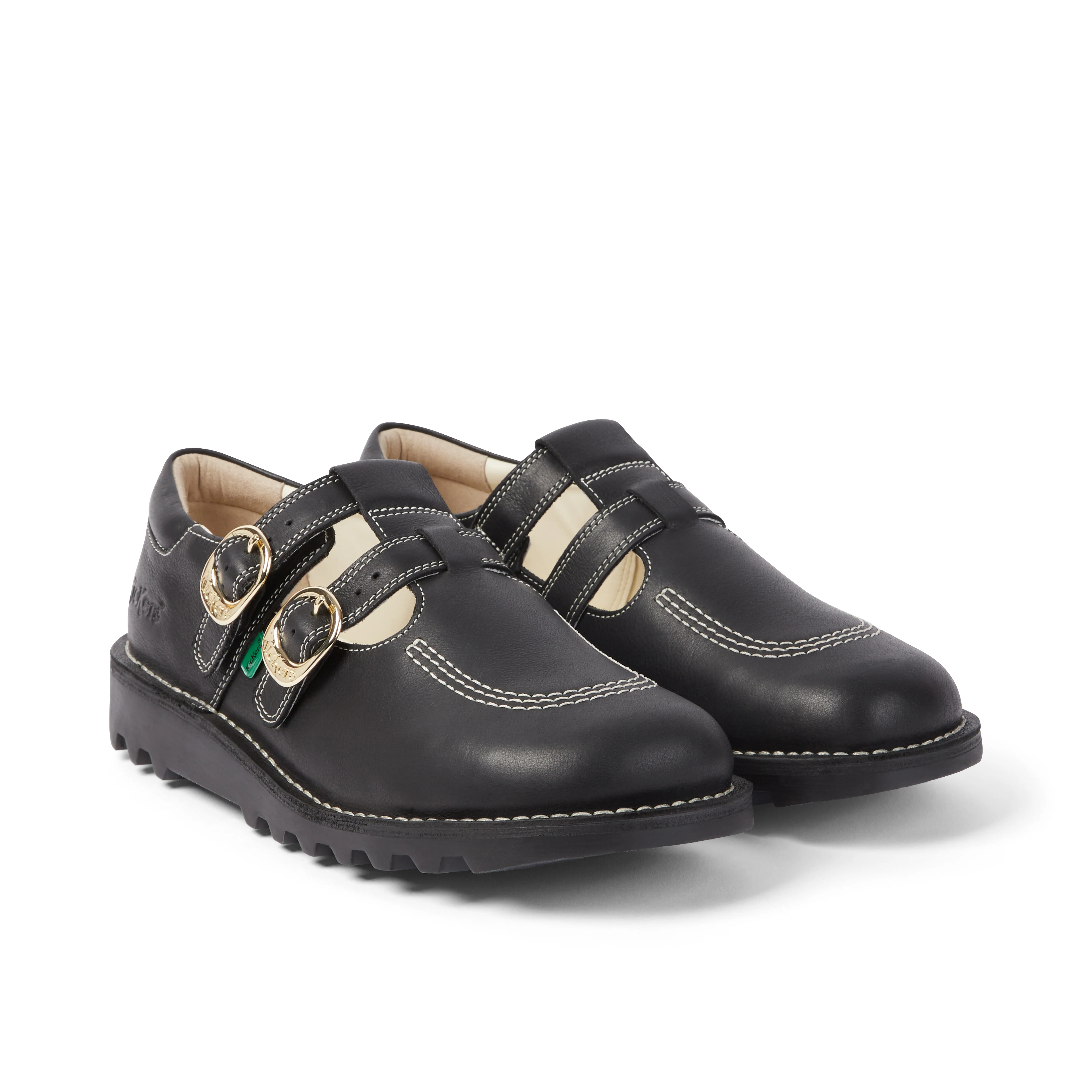 Adult Unisex Kick T-Bar Goldie Shoes Black - Image 3