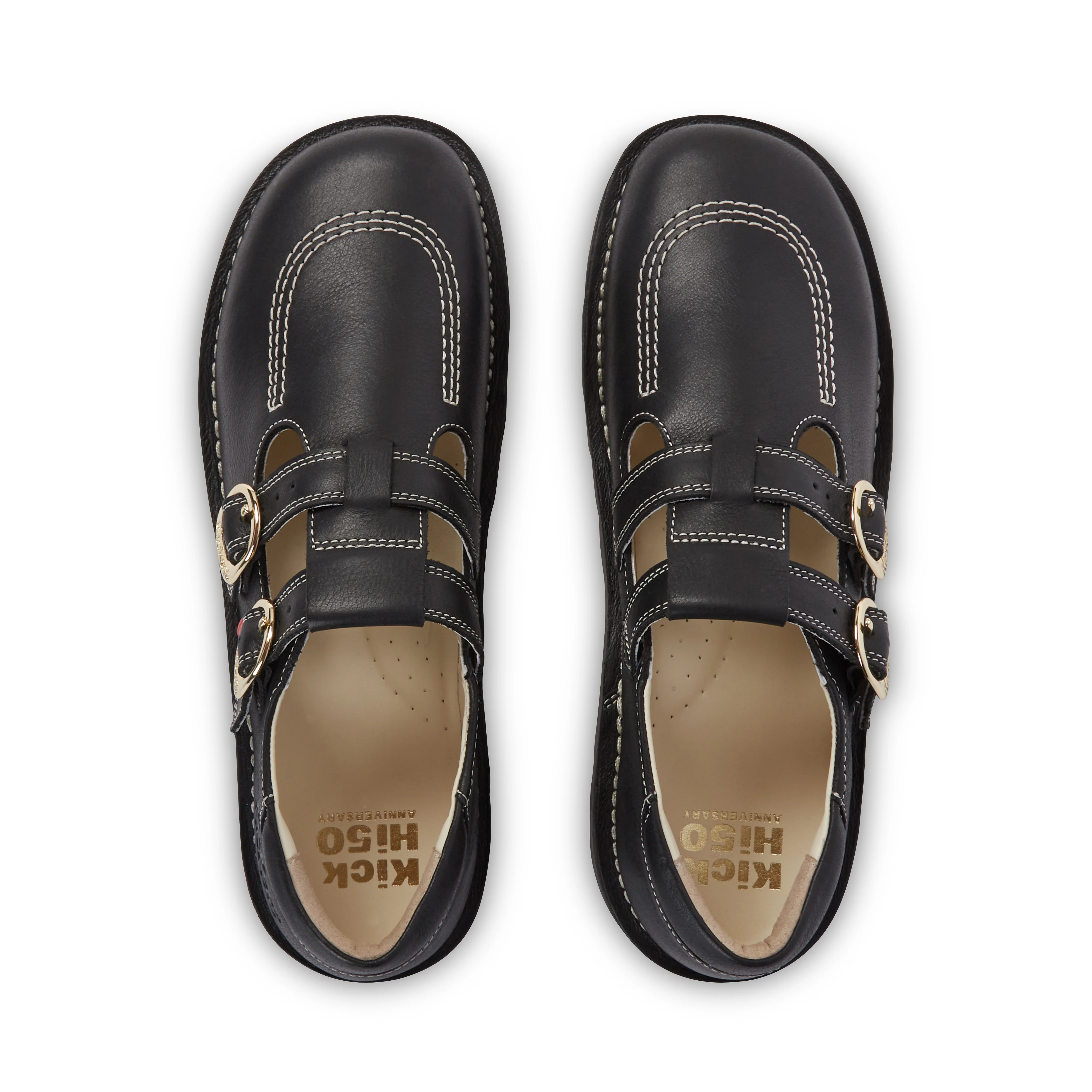 Adult Unisex Kick T-Bar Goldie Shoes Black - Image 4