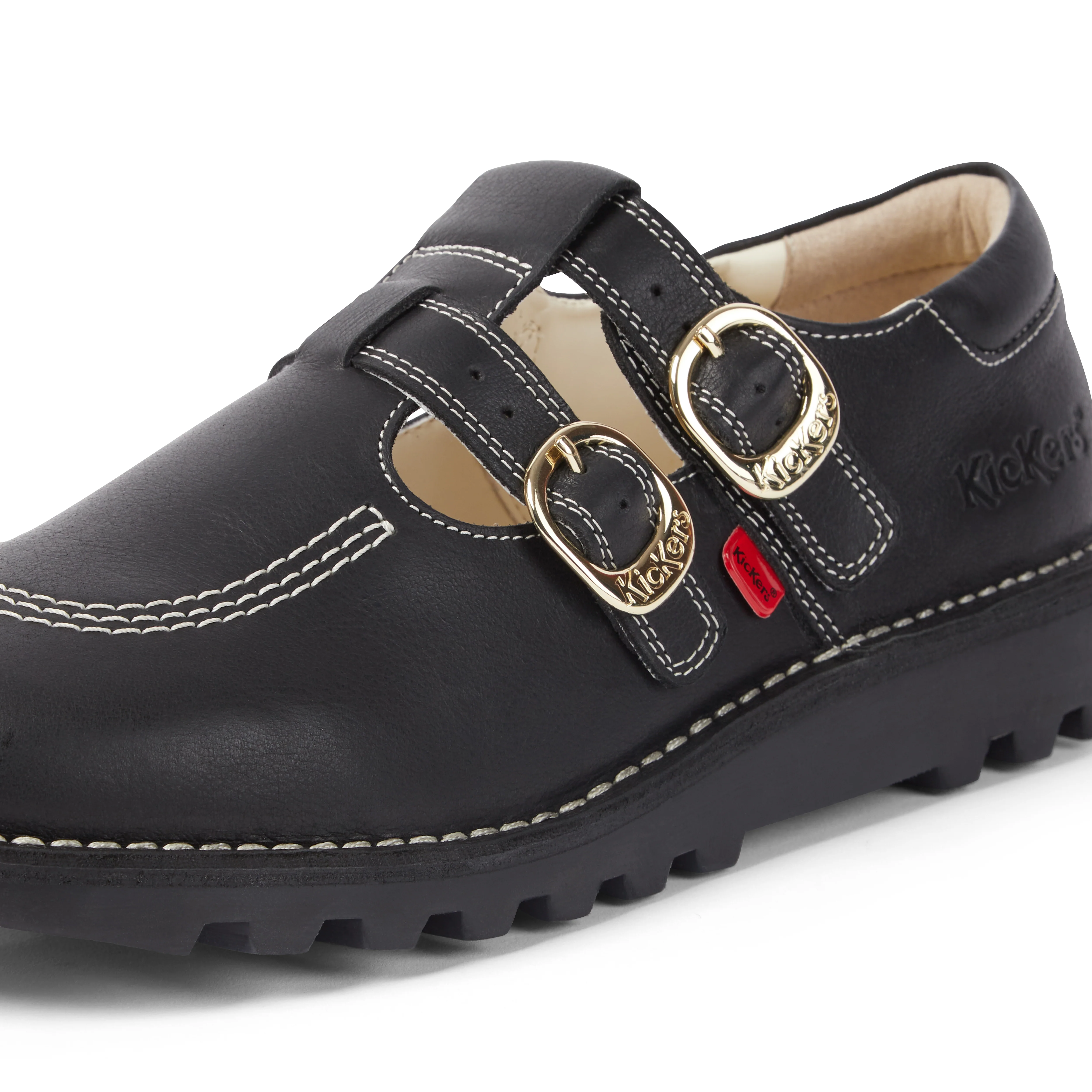Adult Unisex Kick T-Bar Goldie Shoes Black - Image 6