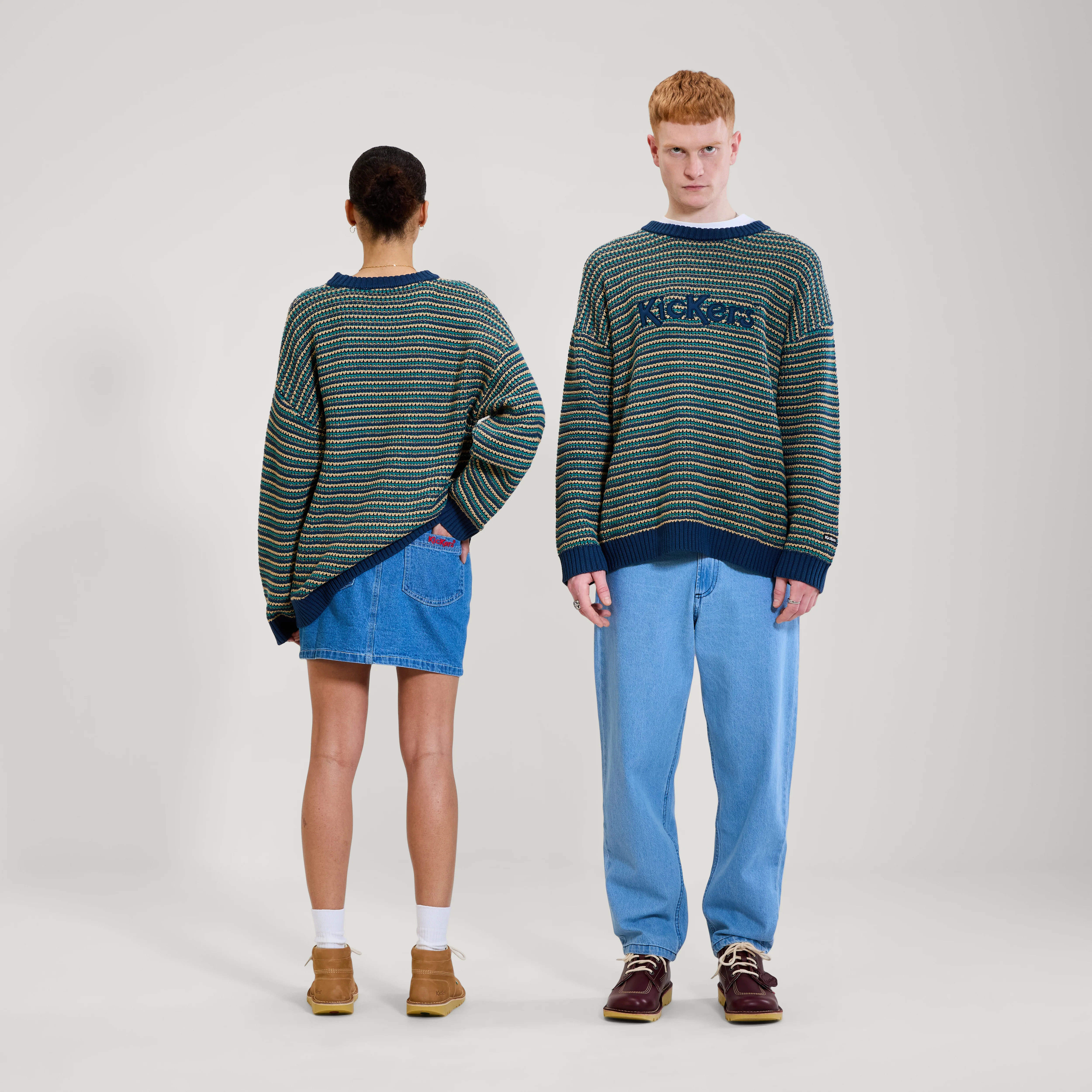 Adult Unisex Kickers Chest Logo Knit Multi - Image 2