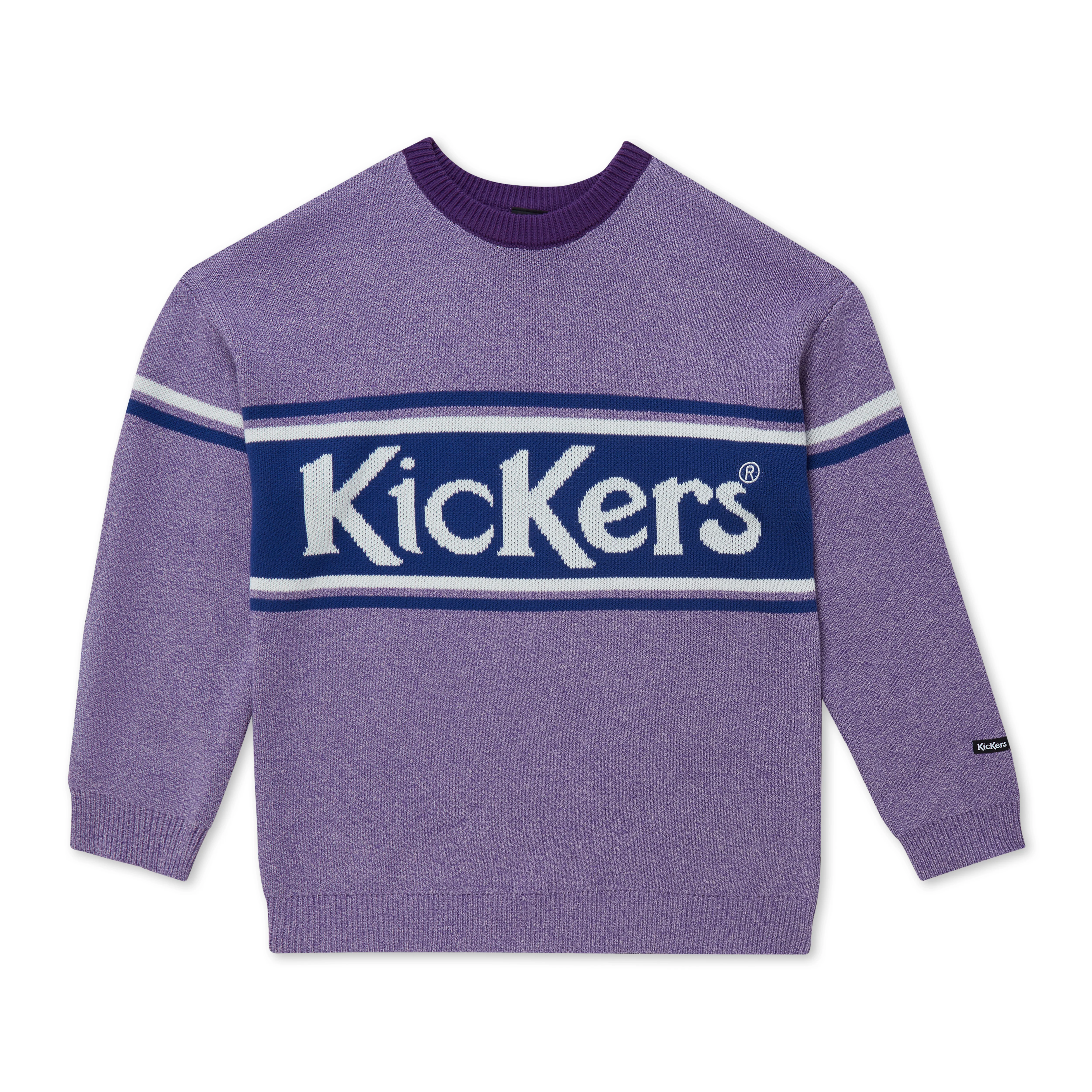 Adult Unisex Kickers Chest Logo Knit Purple - Image 3