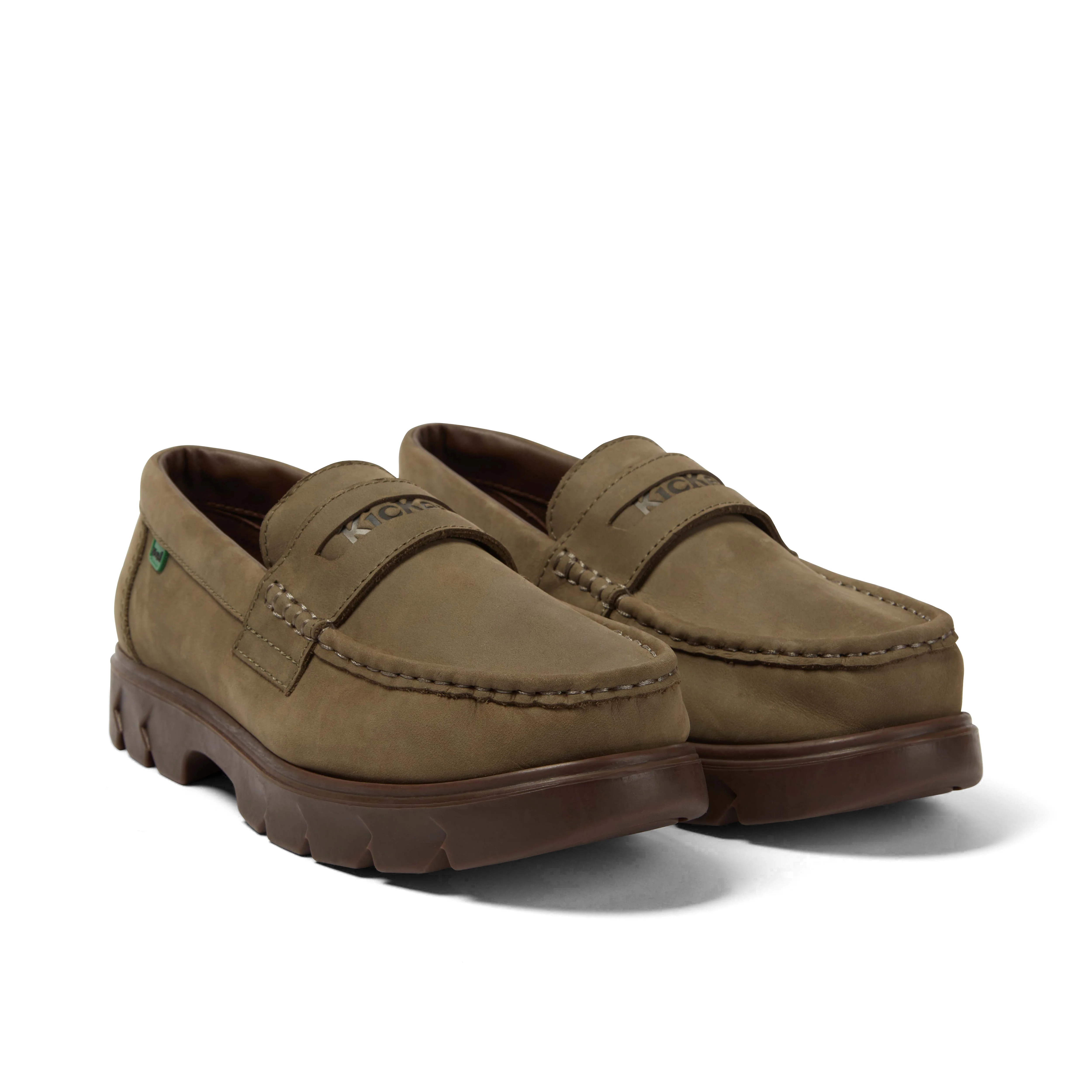 Adult Unisex Lennon Loafer Leather Dark Green - Image 3