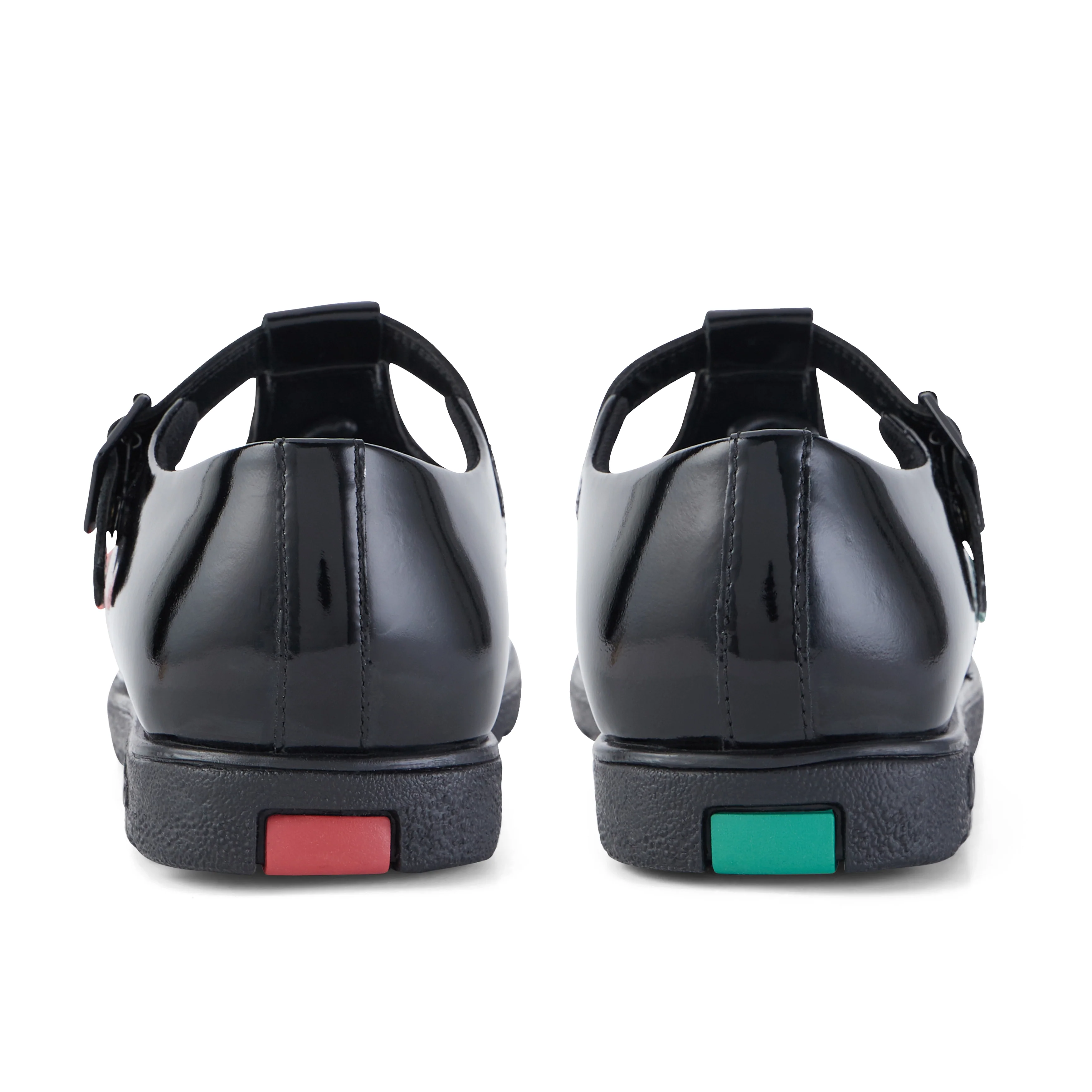 Adult Womens Fragma T-Buckle Patent Leather Black - Image 5
