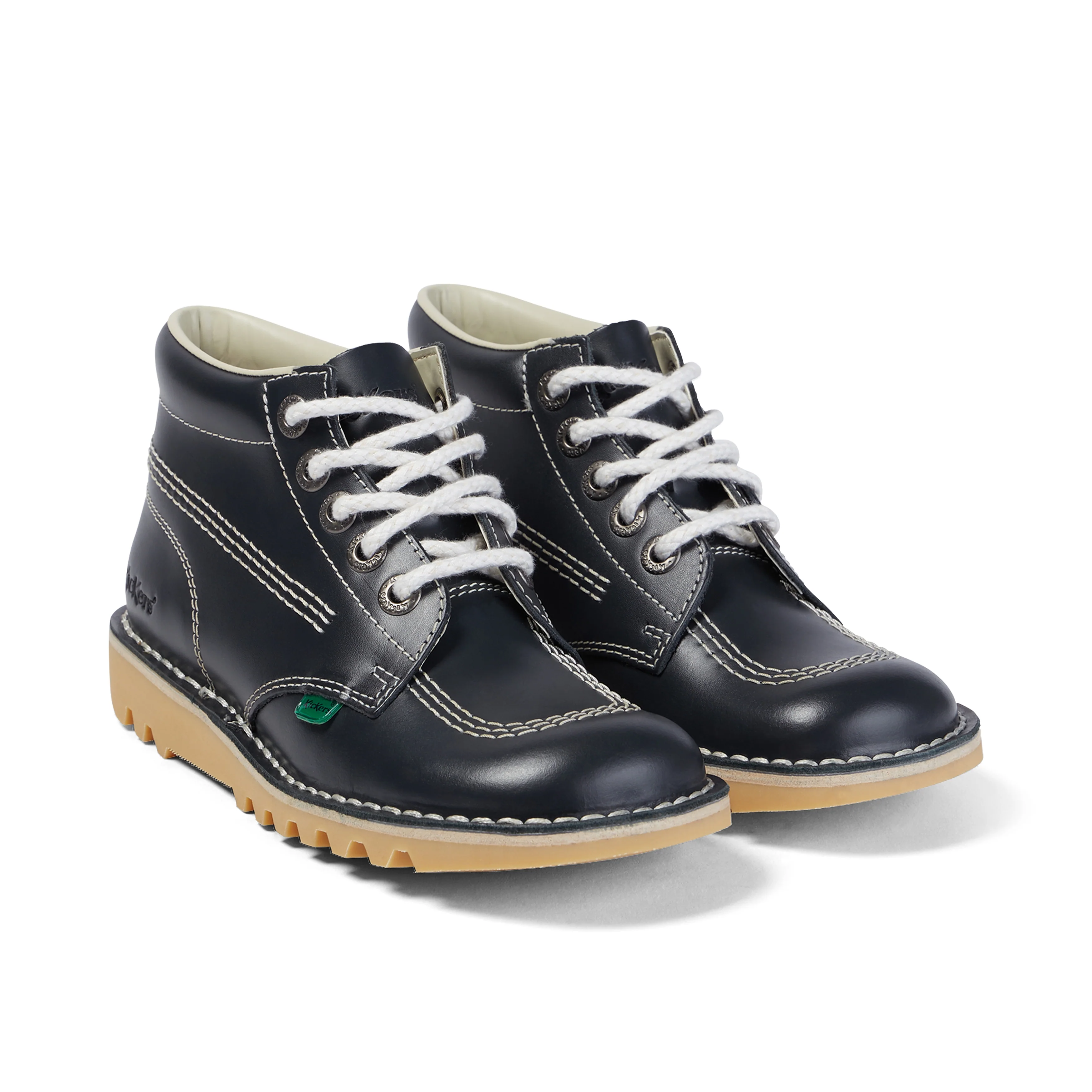 Adult Womens Kick Hi Leather Navy - Image 3