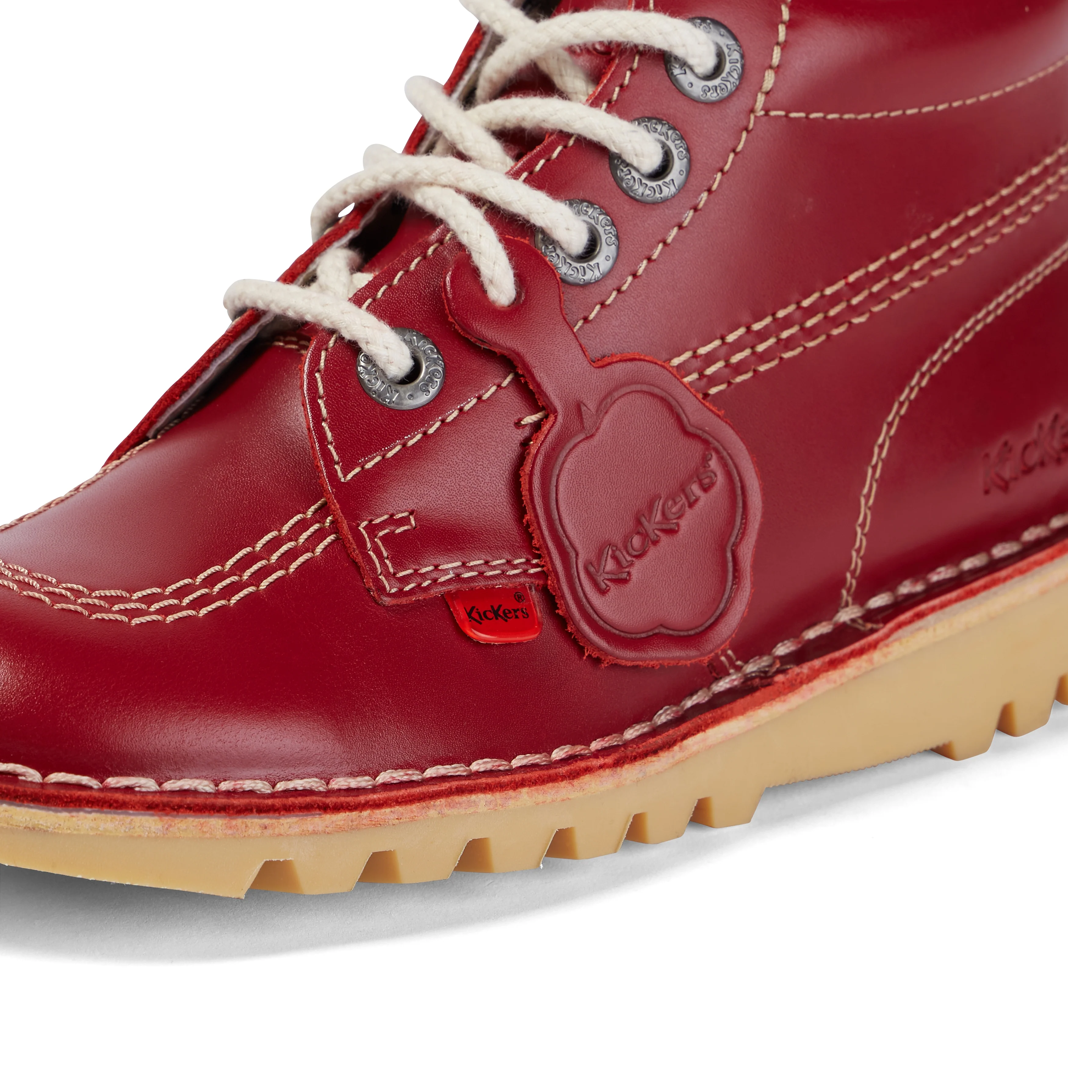 Adult Womens Kick Hi Leather Red - Image 6