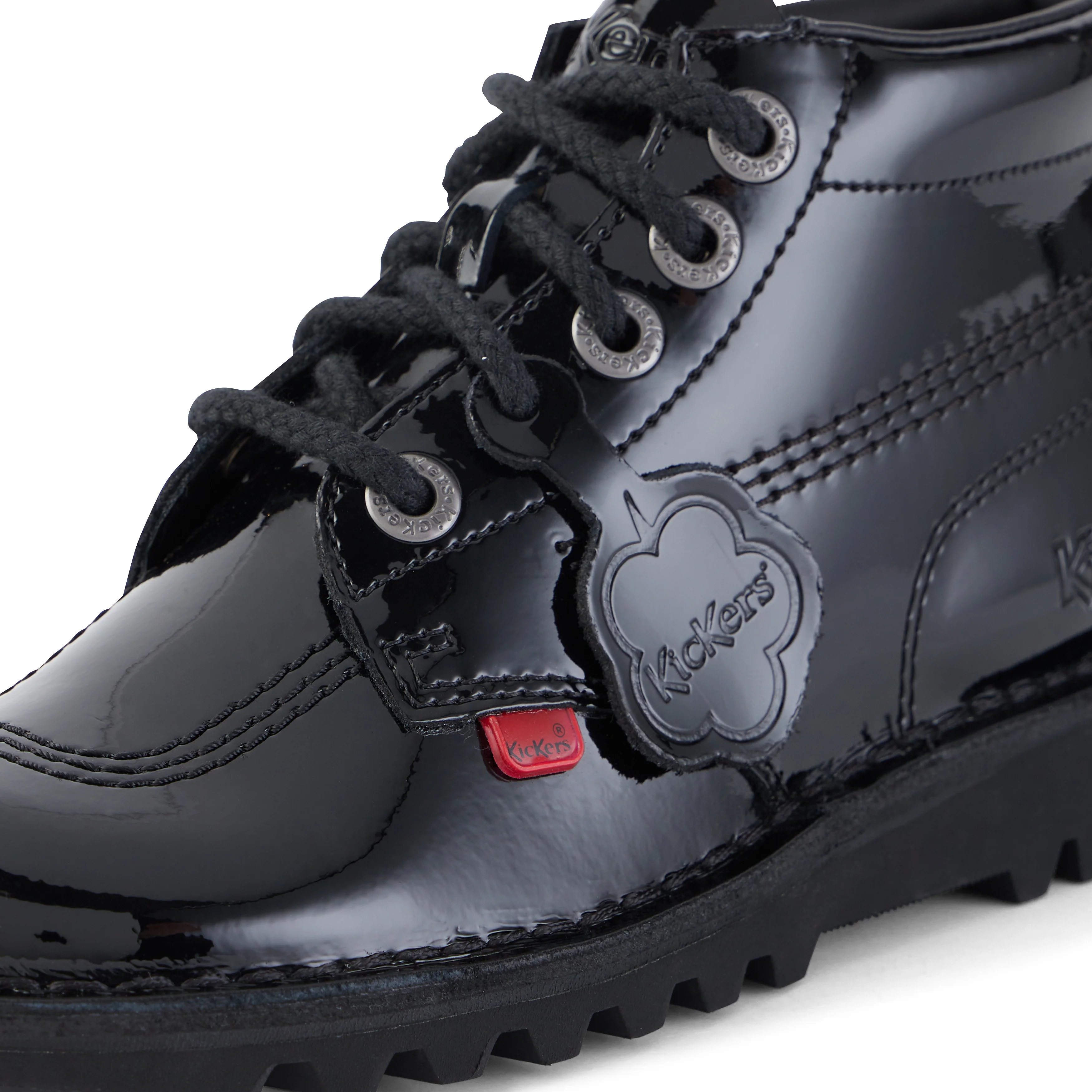 Adult Womens Kick Hi Patent Leather Black - Image 6