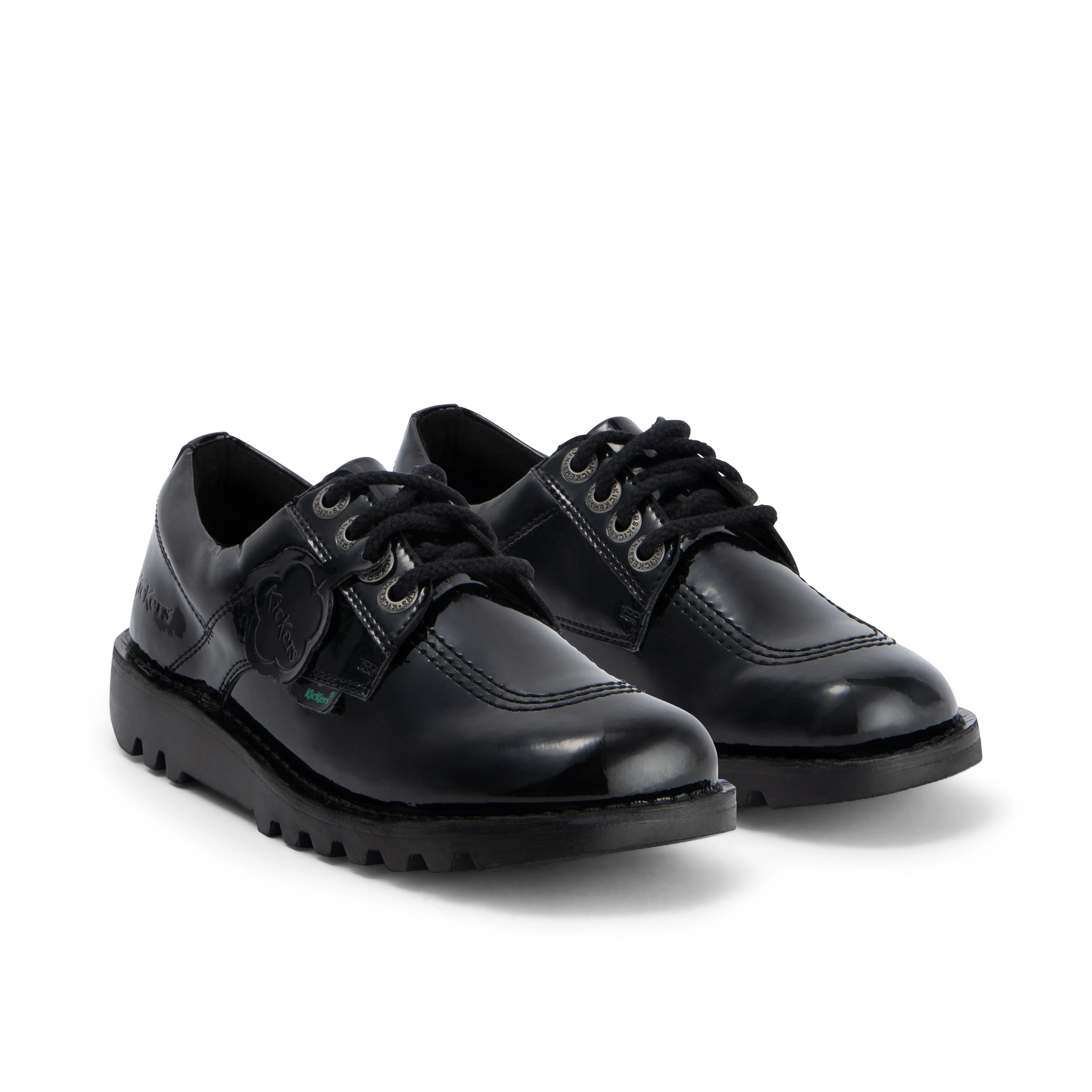 Adult Womens Kick Lo Leather Alternative Patent Leather Black - Image 3