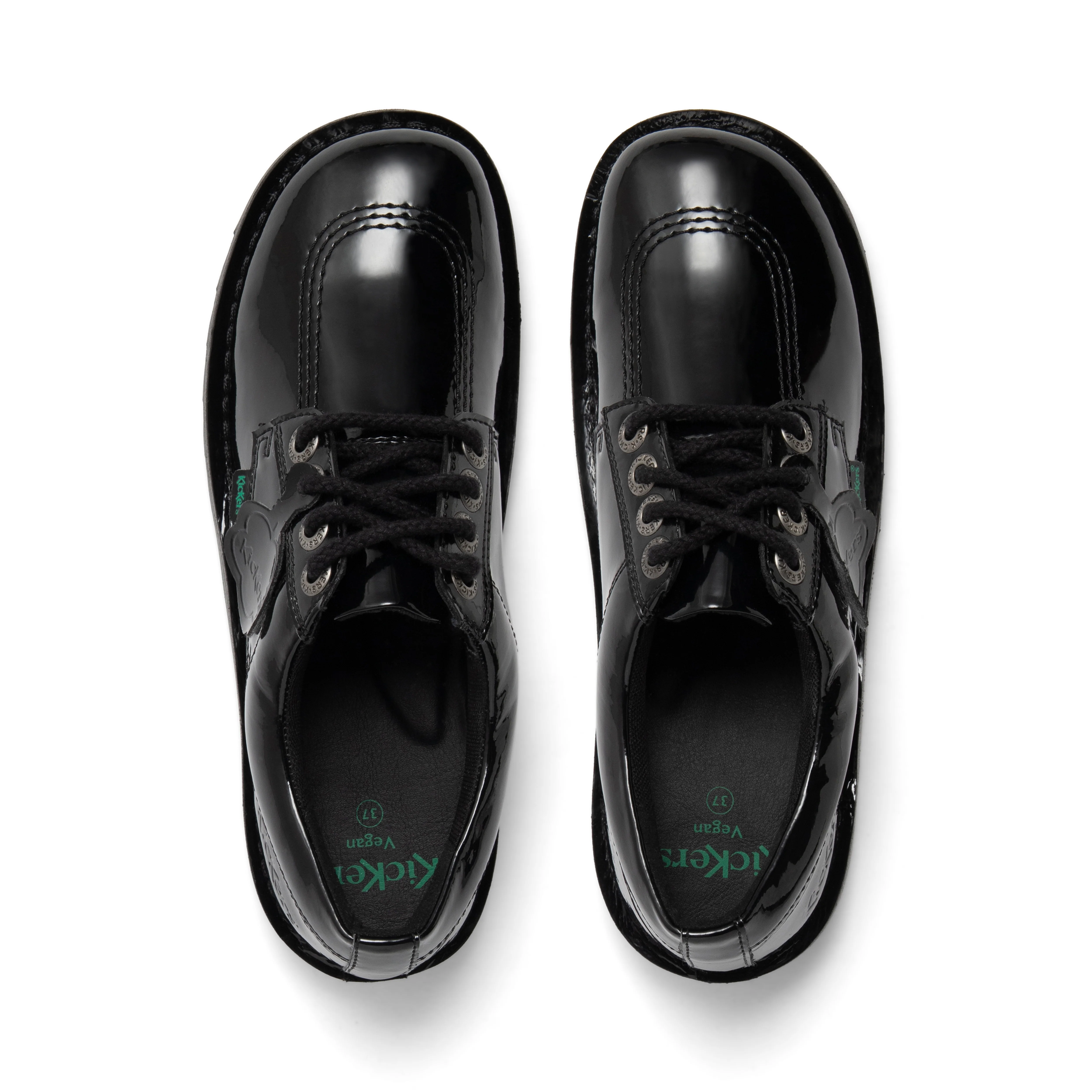 Adult Womens Kick Lo Leather Alternative Patent Leather Black - Image 4