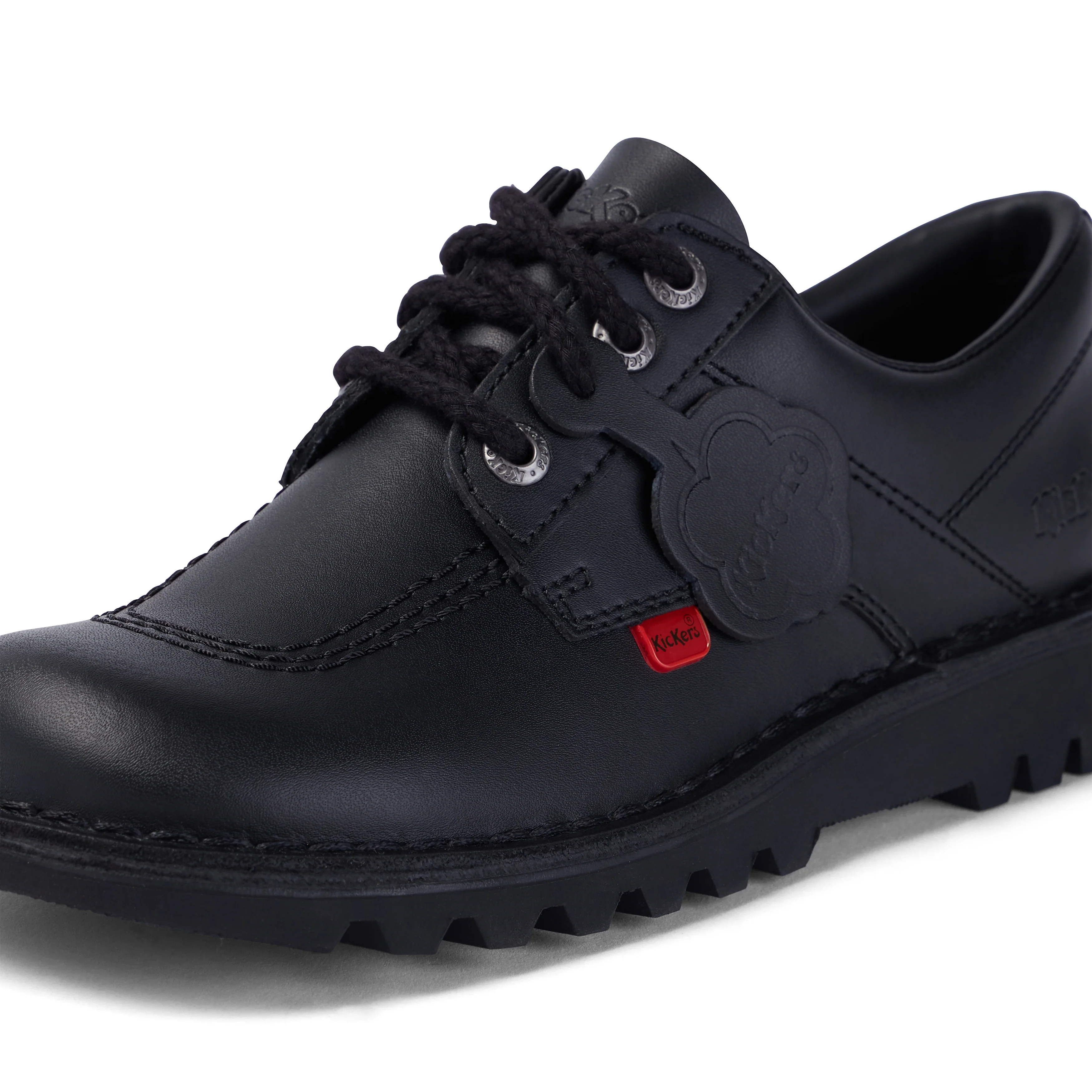 Adult Womens Kick Lo Leather Black - Image 6