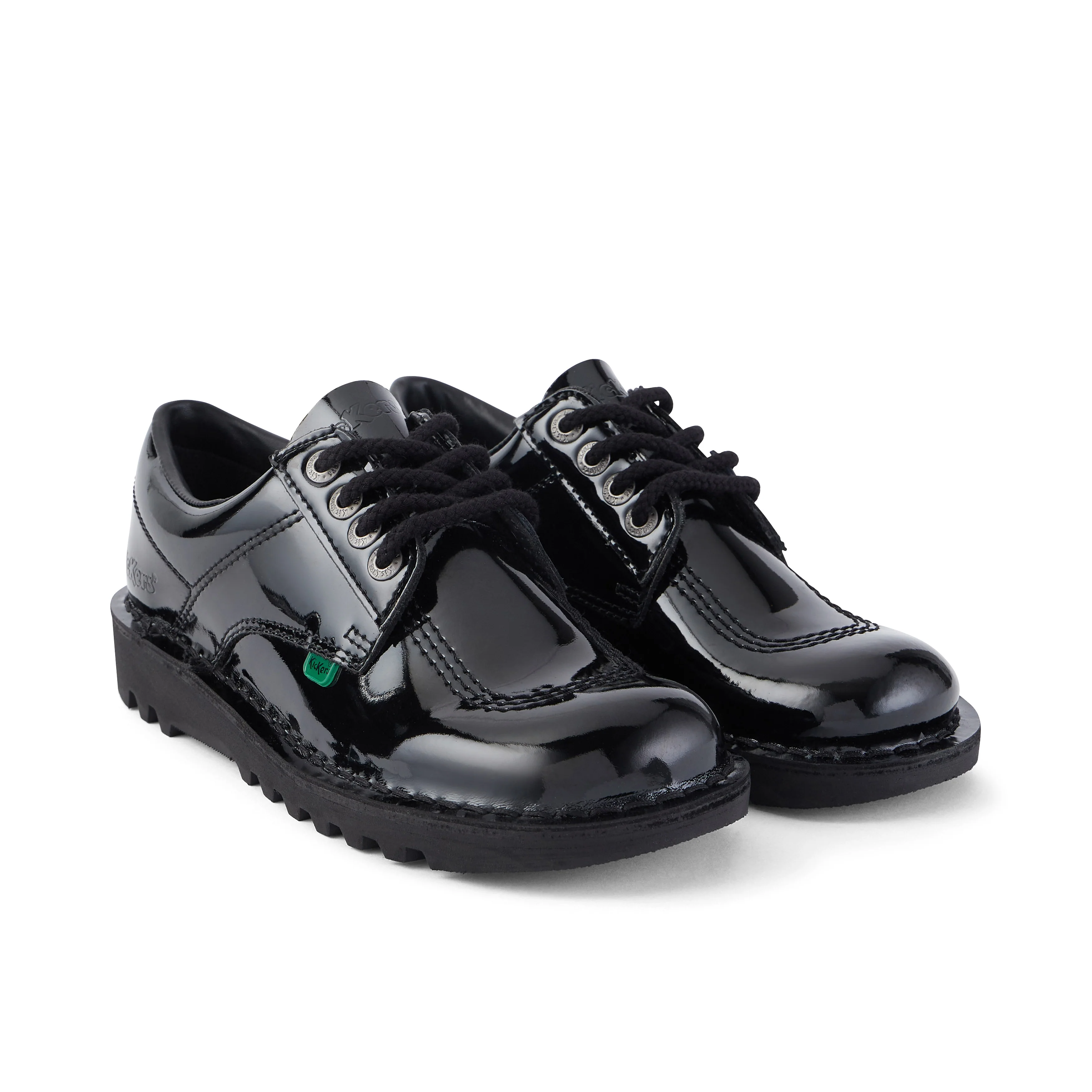 Adult Womens Kick Lo Patent Leather Black - Image 3