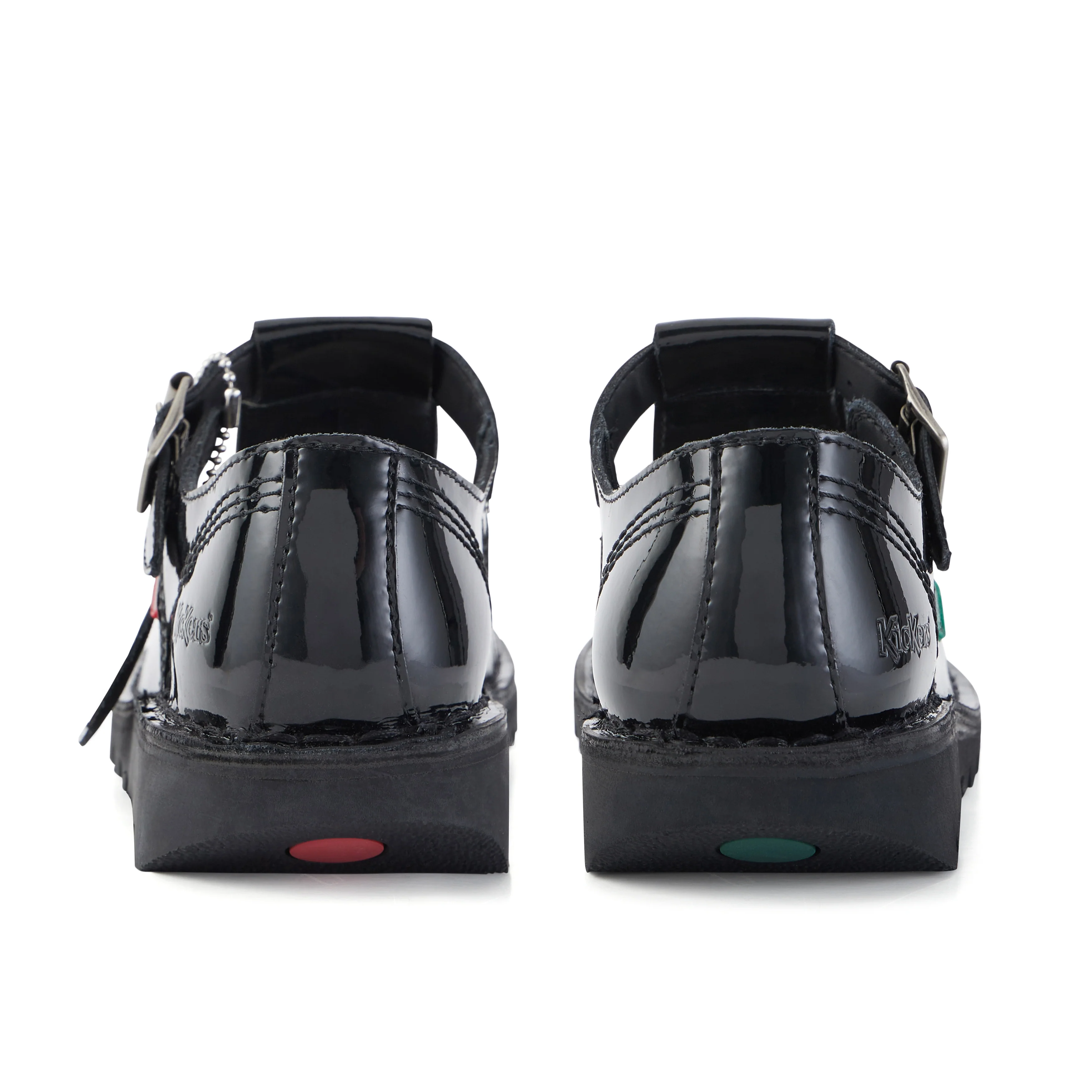 Adult Womens Kick T Bar Patent Leather Black - Image 5