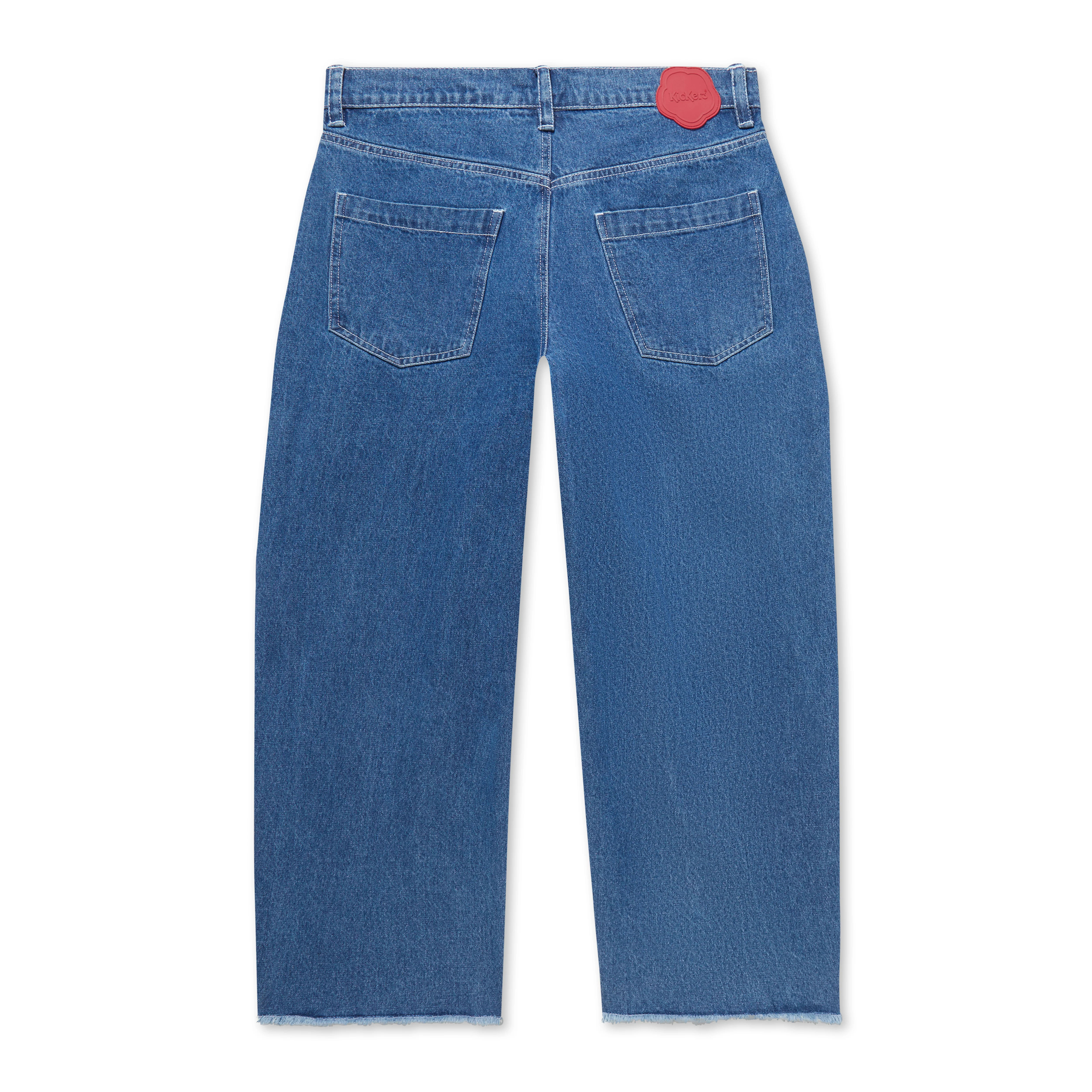 Adult Womens Kickers Classic Barrel Leg Jean Blue - Image 3