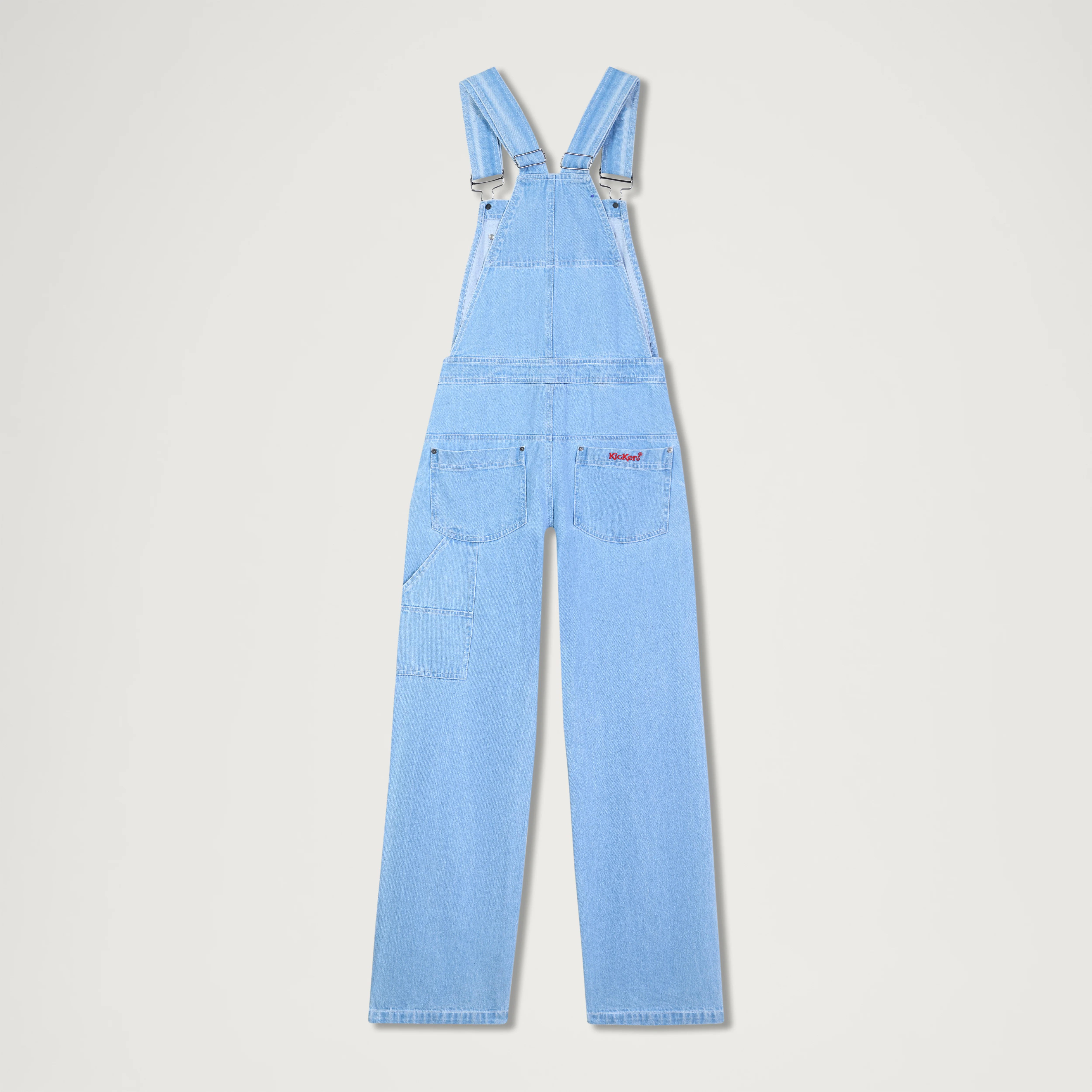 Adult Womens Kickers Classic Dungaree Blue - Image 2