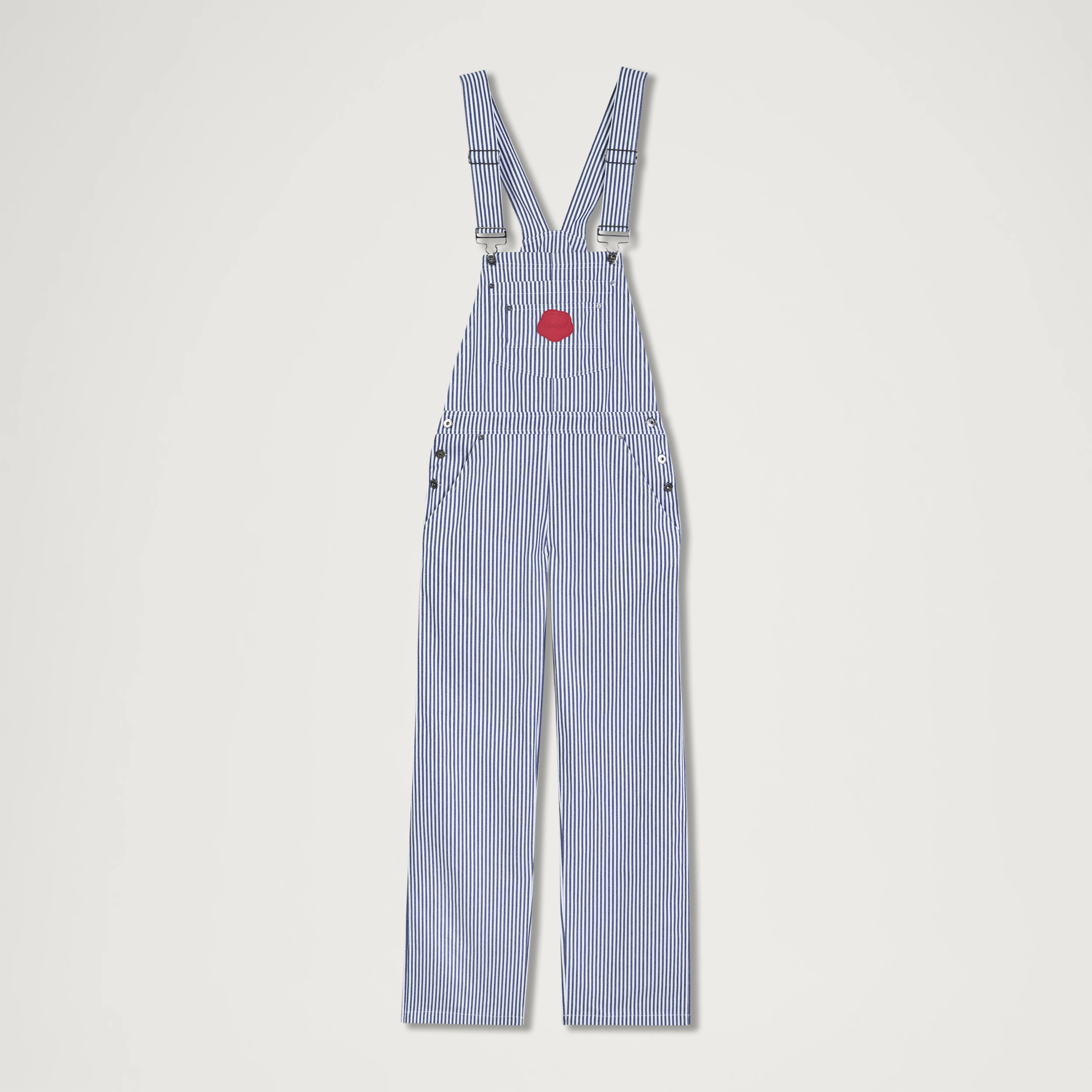 Adult Womens Kickers Classic Dungaree Blue/White