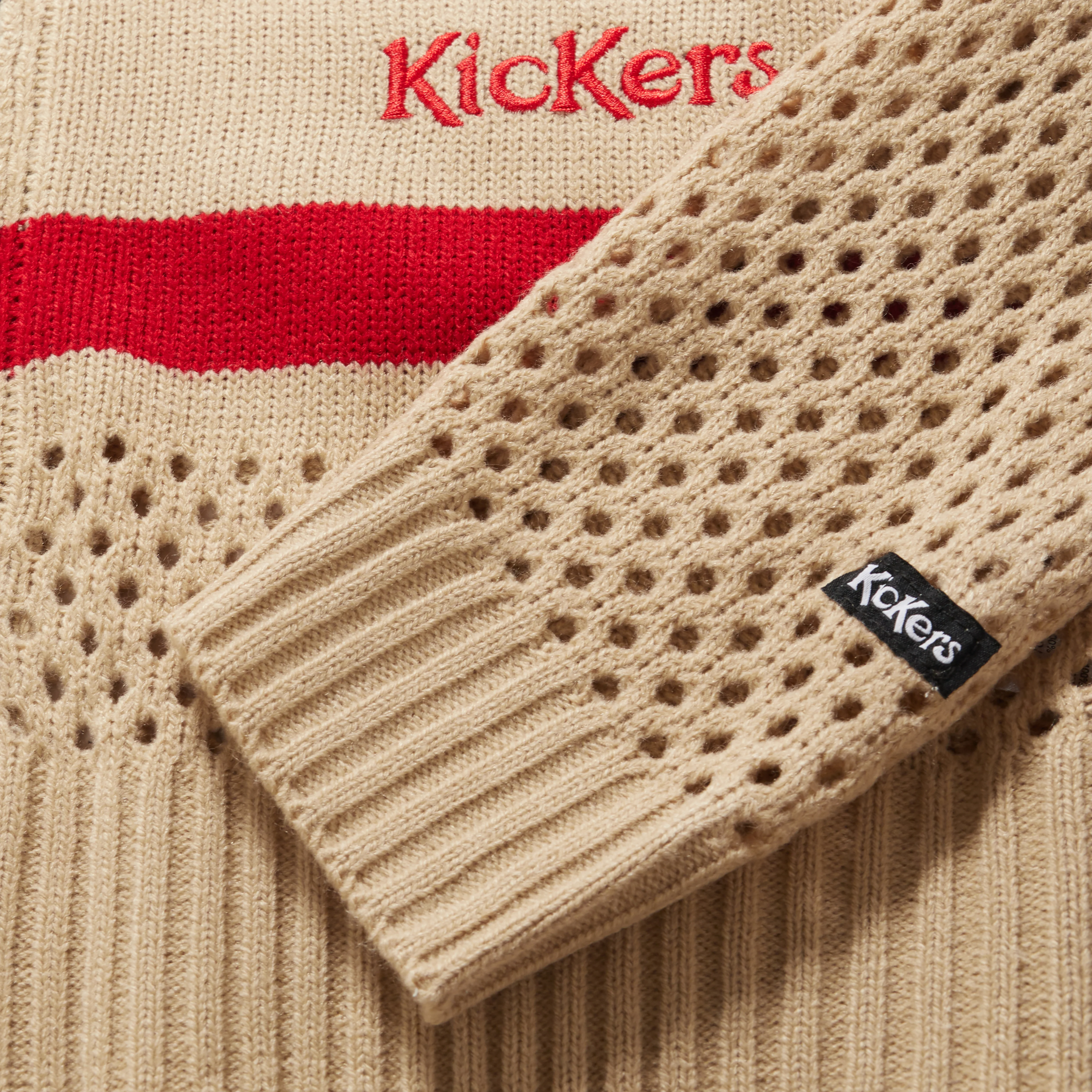 Adult Womens Kickers Zip Through Knit White - Image 2