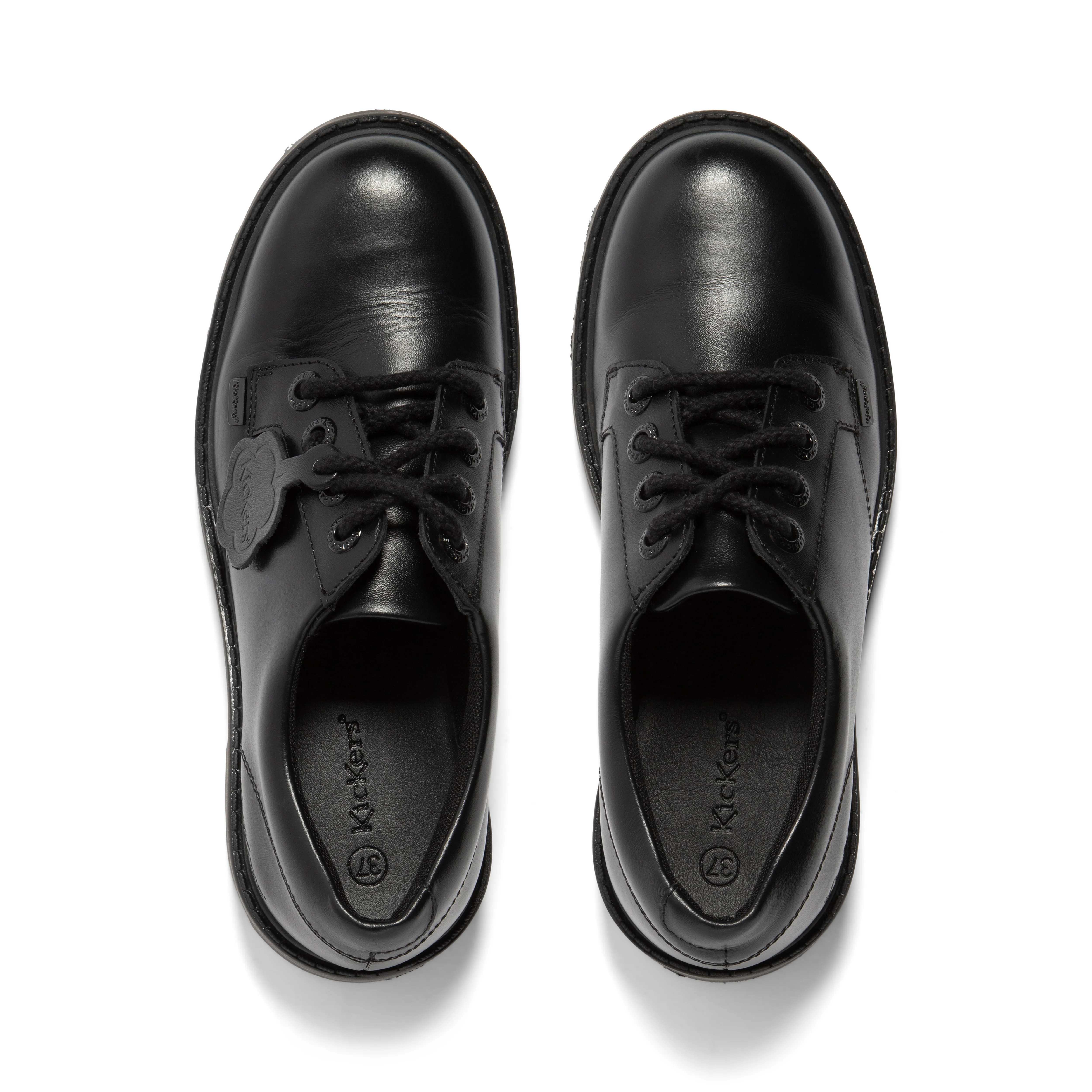 Adult Womens Kori Lace High shine Leather Black - Image 4