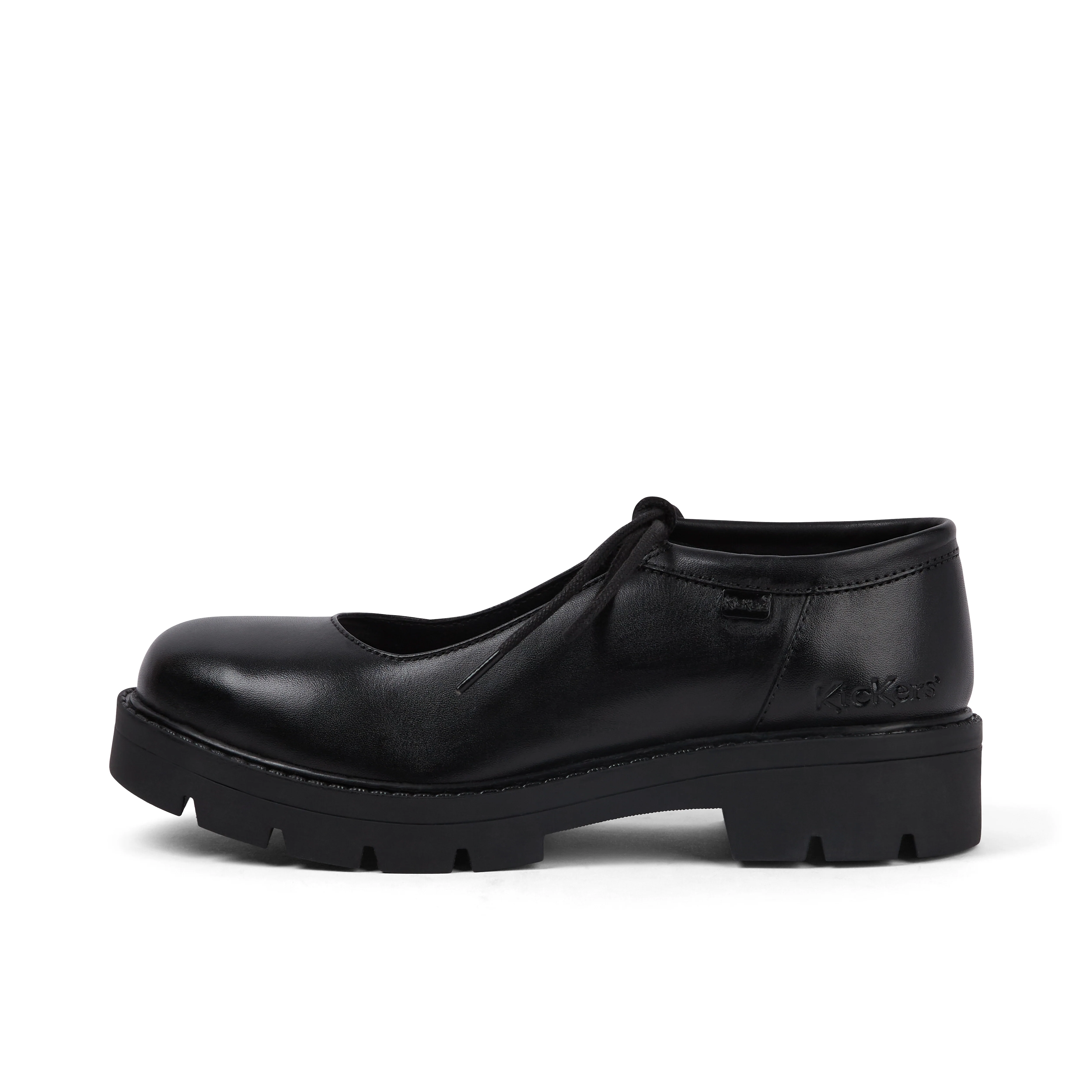 Adult Womens Kori Mj Lace Leather Black
