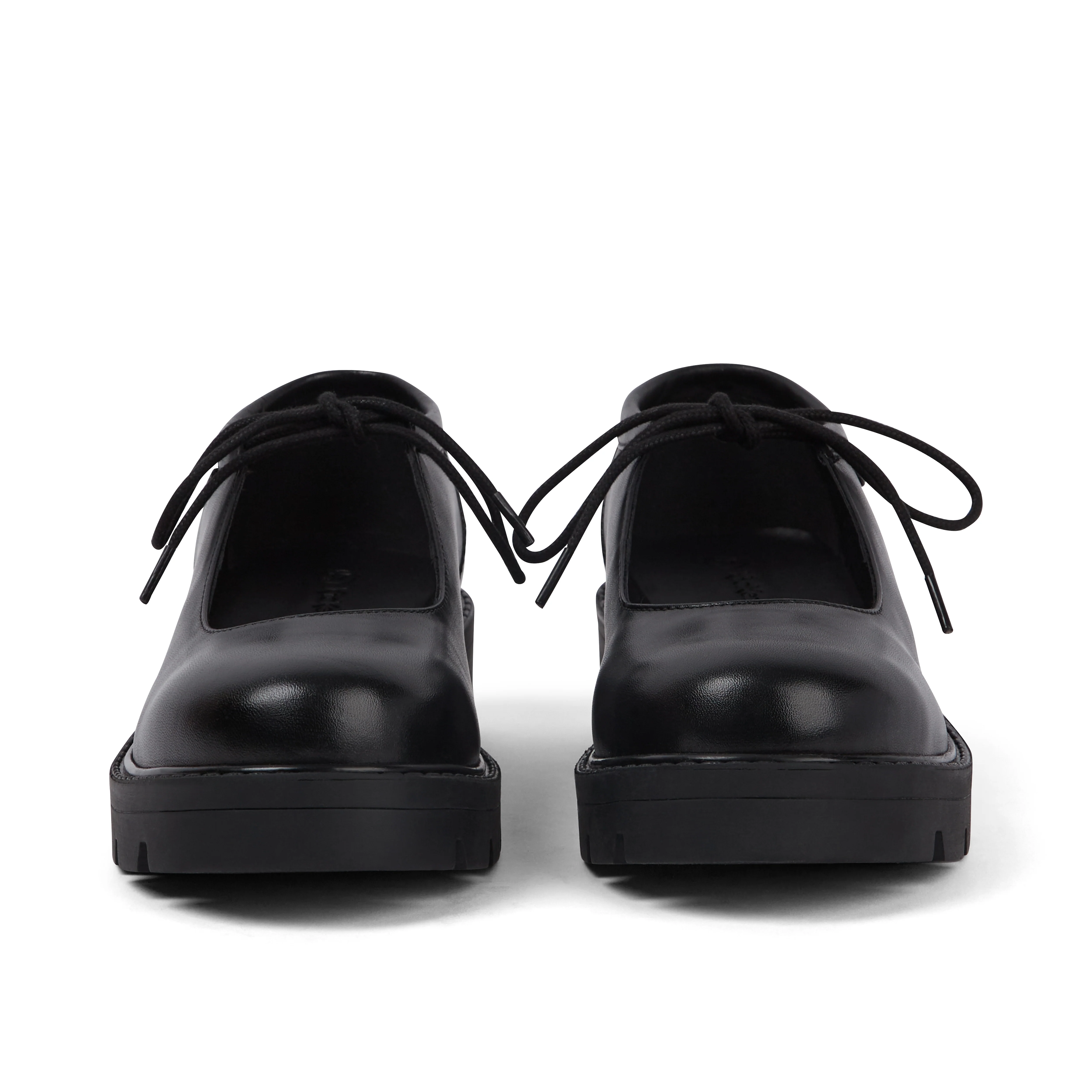 Adult Womens Kori Mj Lace Leather Black - Image 2