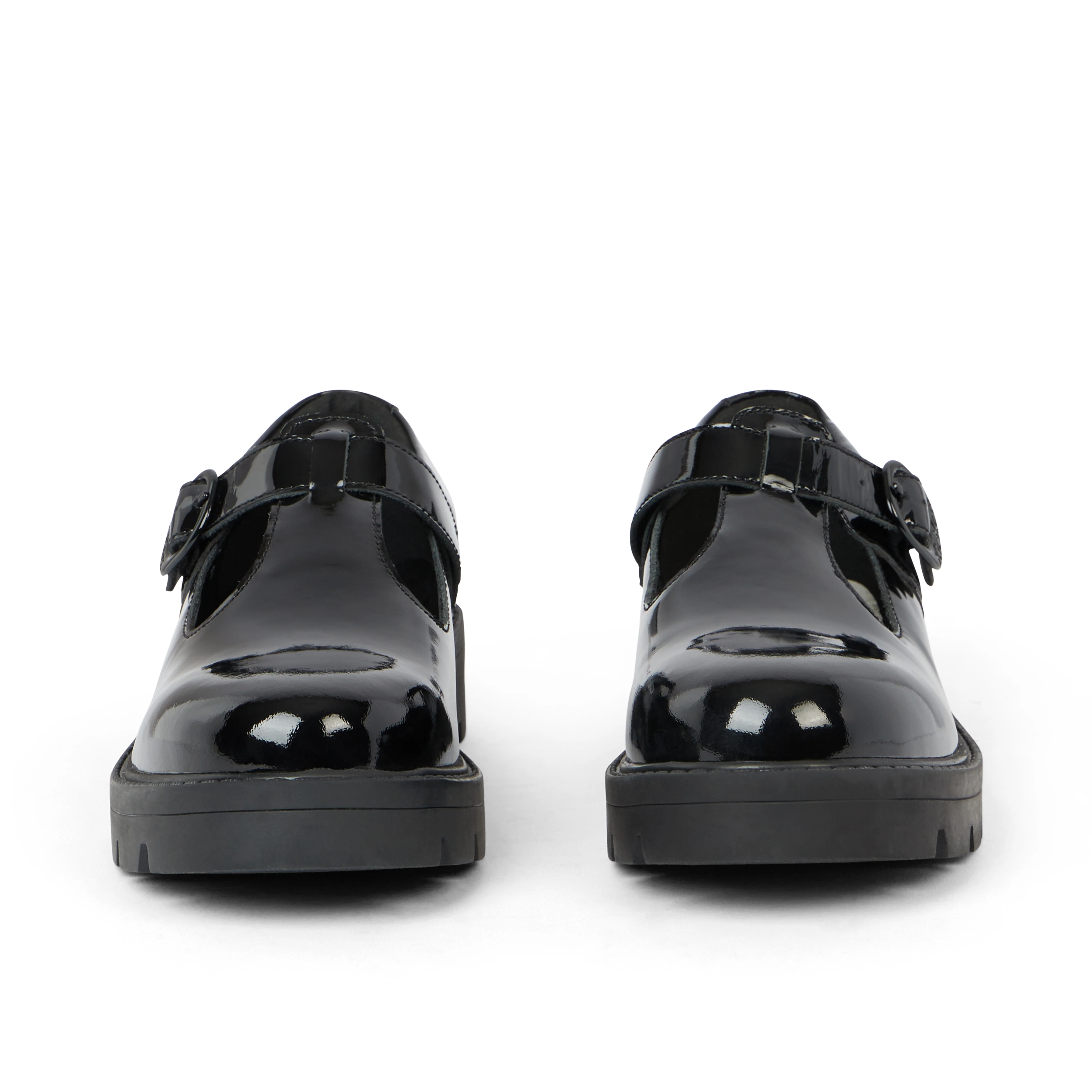 Adult Womens Kori T Bar Patent Leather Black - Image 2