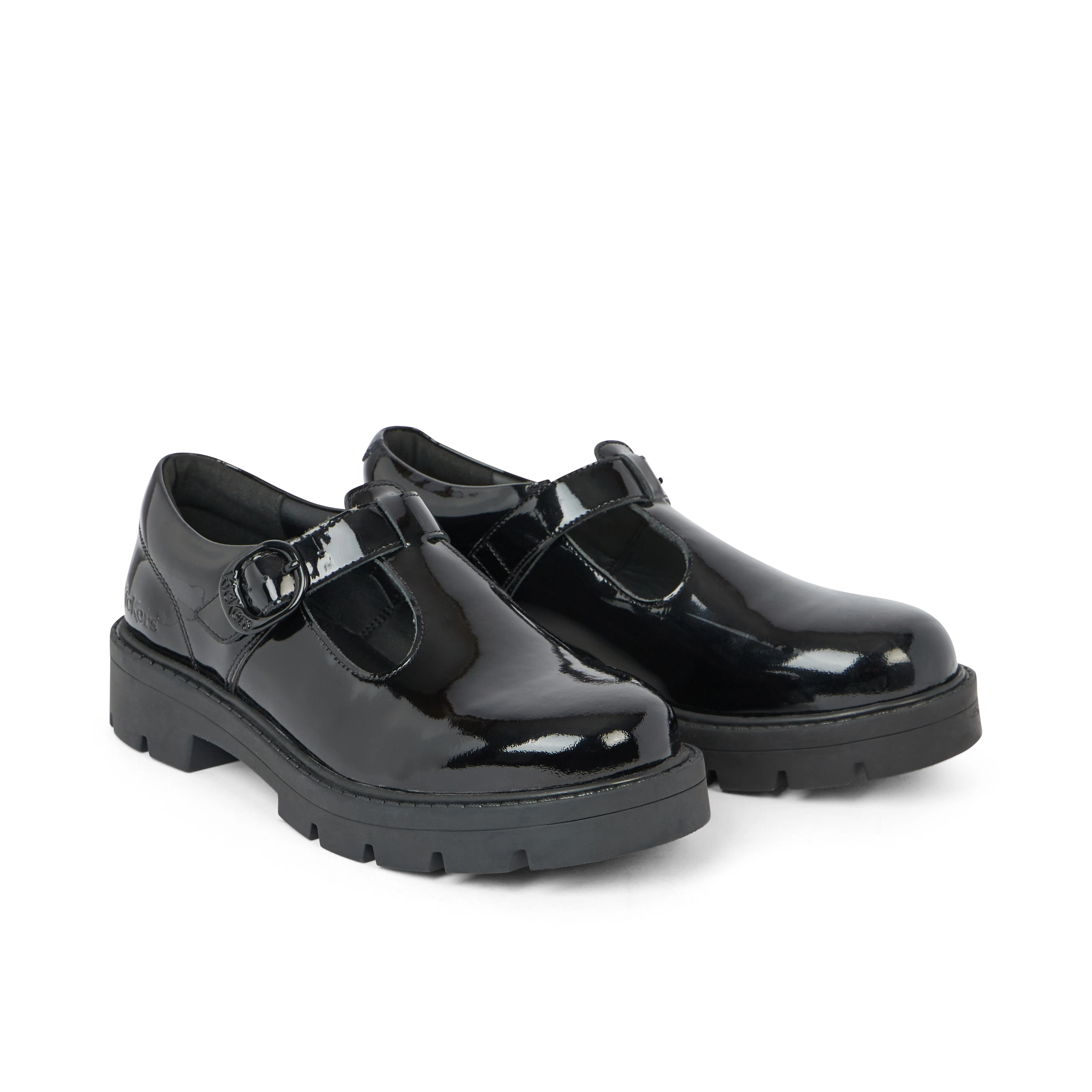 Adult Womens Kori T Bar Patent Leather Black - Image 3