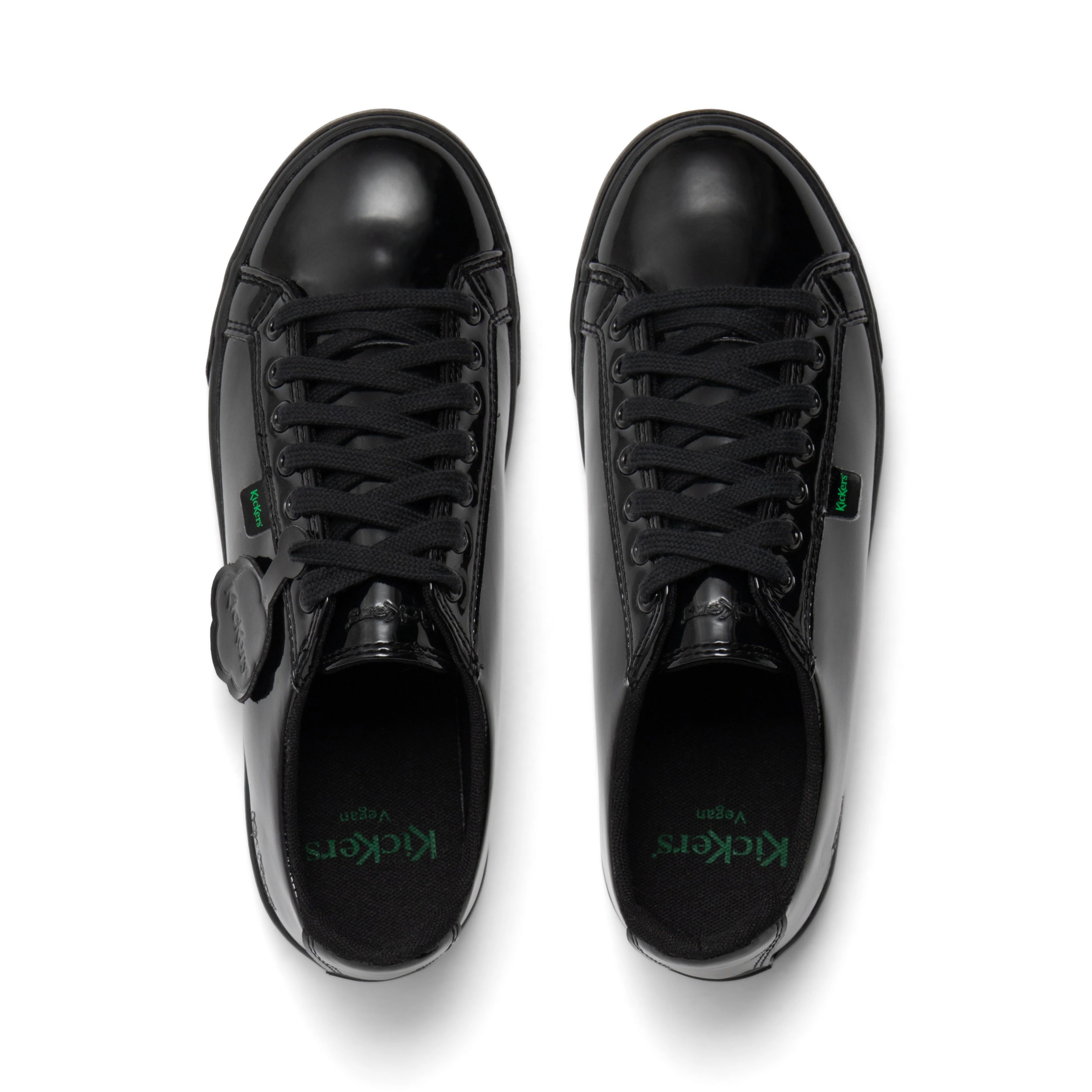 Adult Womens Tovni Lacer Leather Alternative Patent Leather Black - Image 4