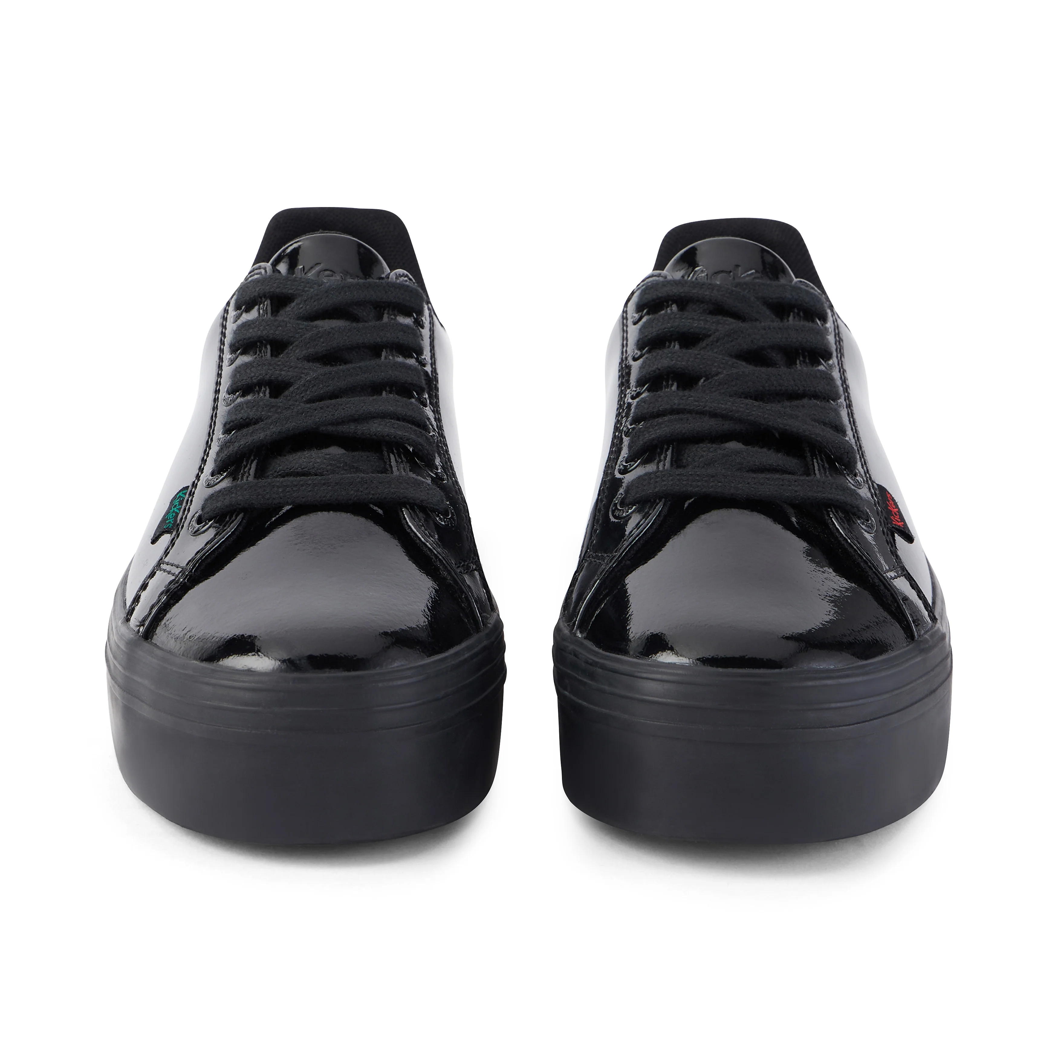 Adult Womens Tovni Stack Patent Leather Black - Image 2