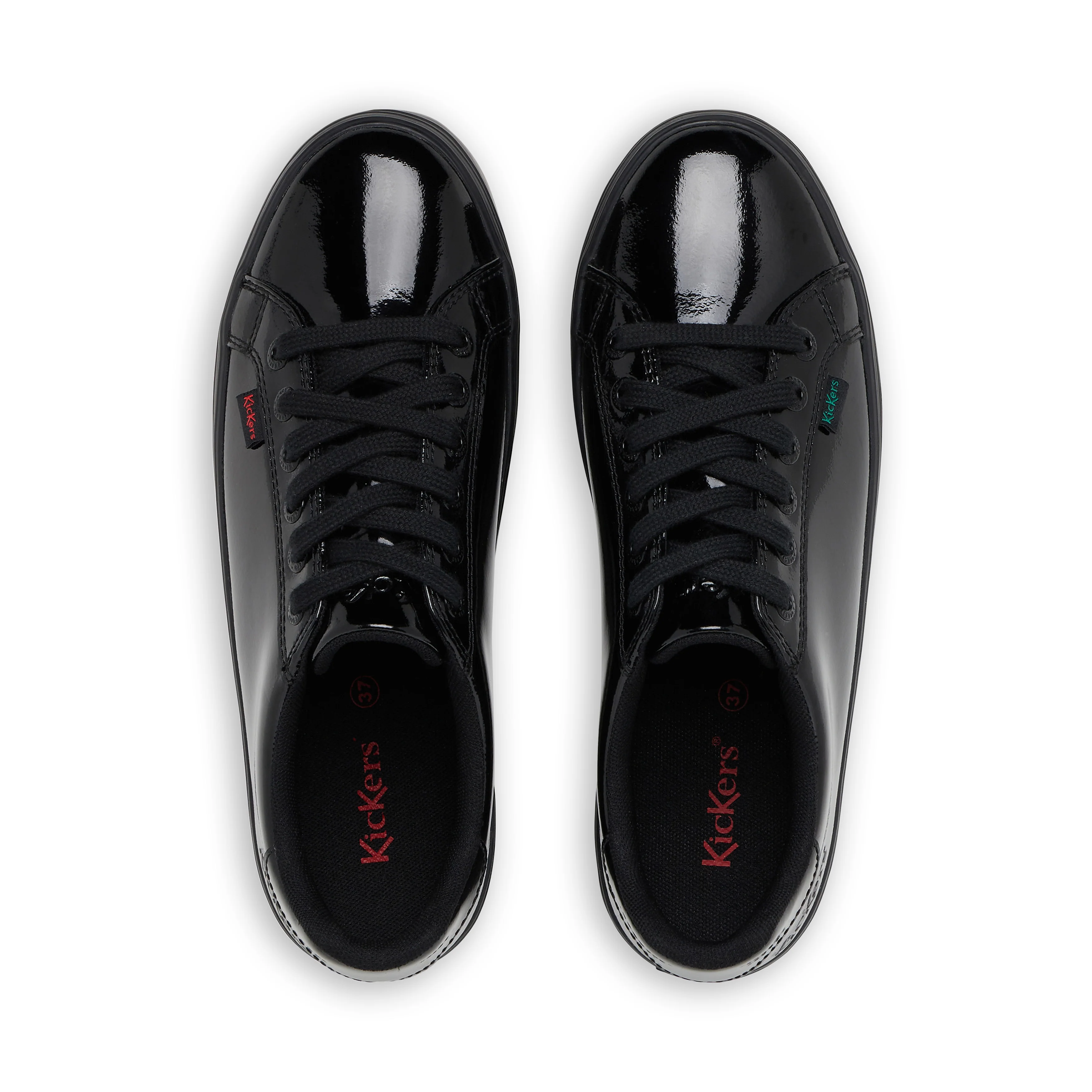 Adult Womens Tovni Stack Patent Leather Black - Image 4
