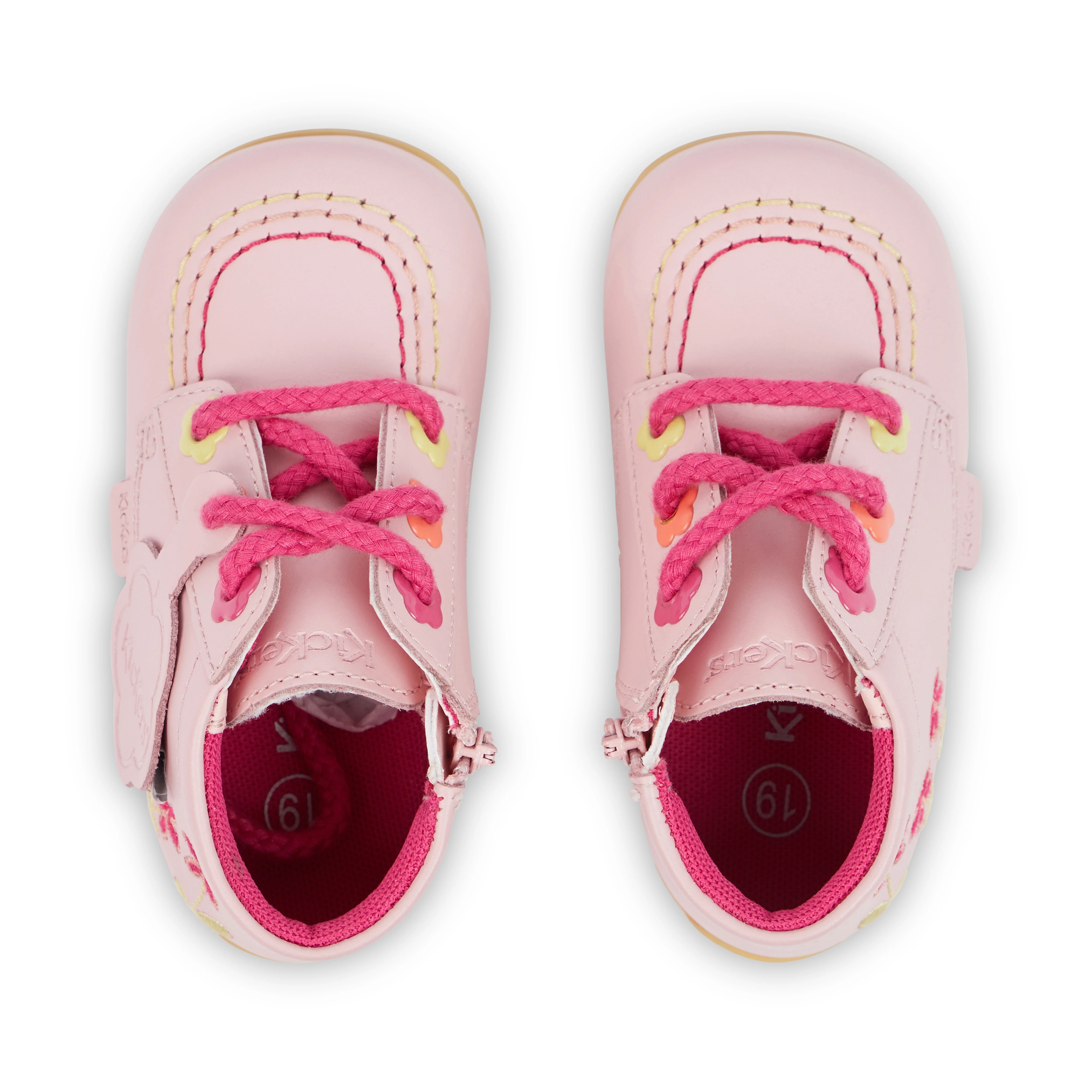 Baby Kick Hi Flower Boots Leather Pink - Image 4