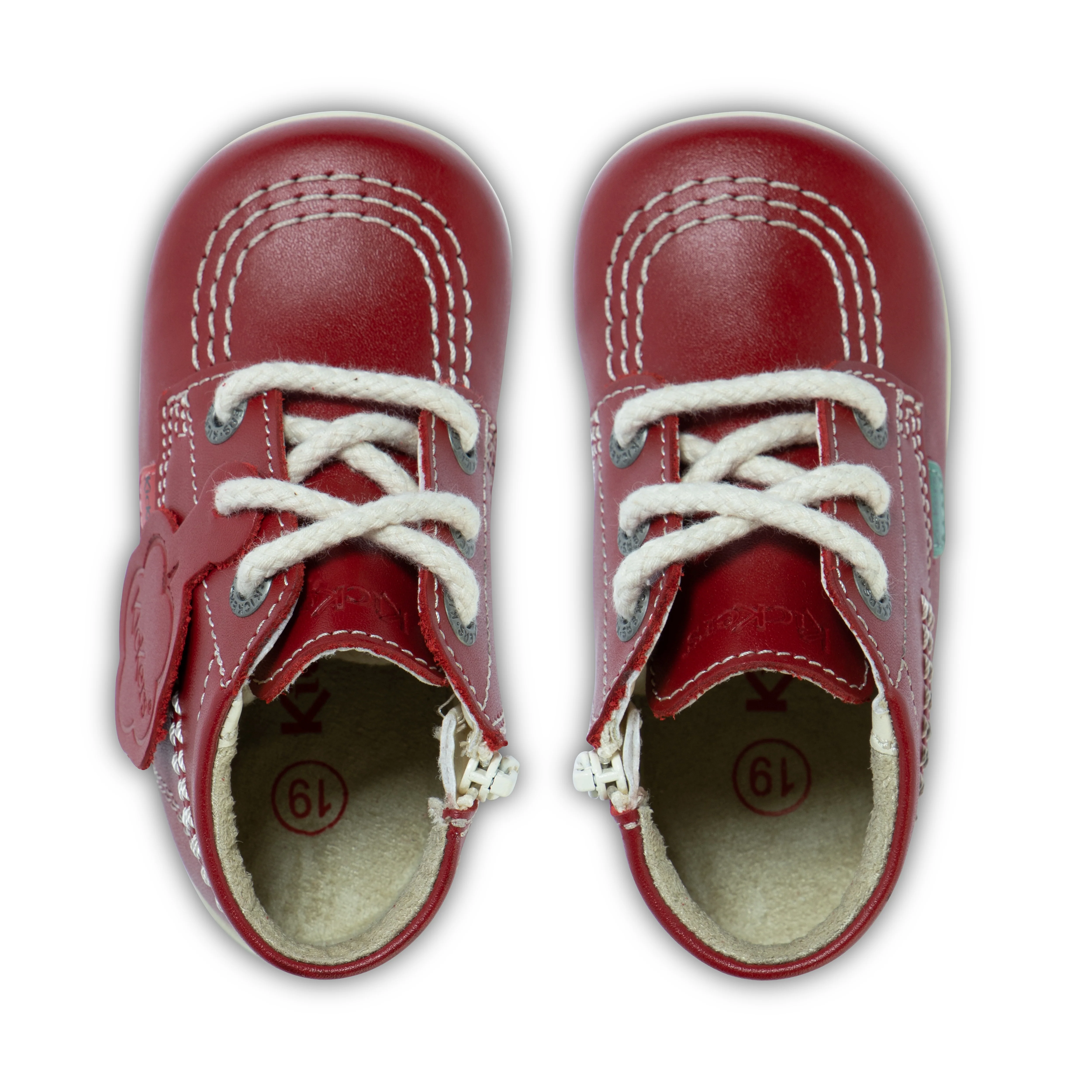 Baby Kick Hi Leather Red - Image 4
